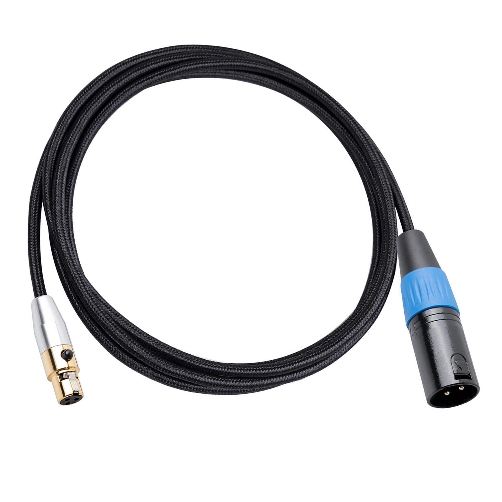 4.5mm MINI XLR Female to XLR Male Stereo Audio Adapter Cable Mini Jack 5M