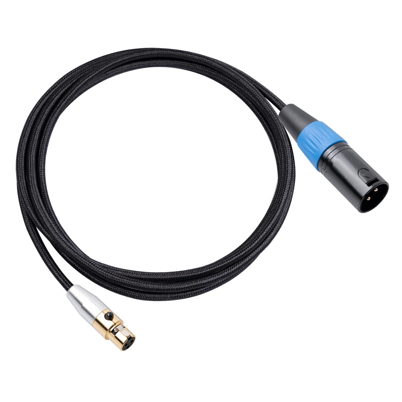 4.5mm MINI XLR Female to XLR Male Stereo Audio Adapter Cable Mini Jack 5M