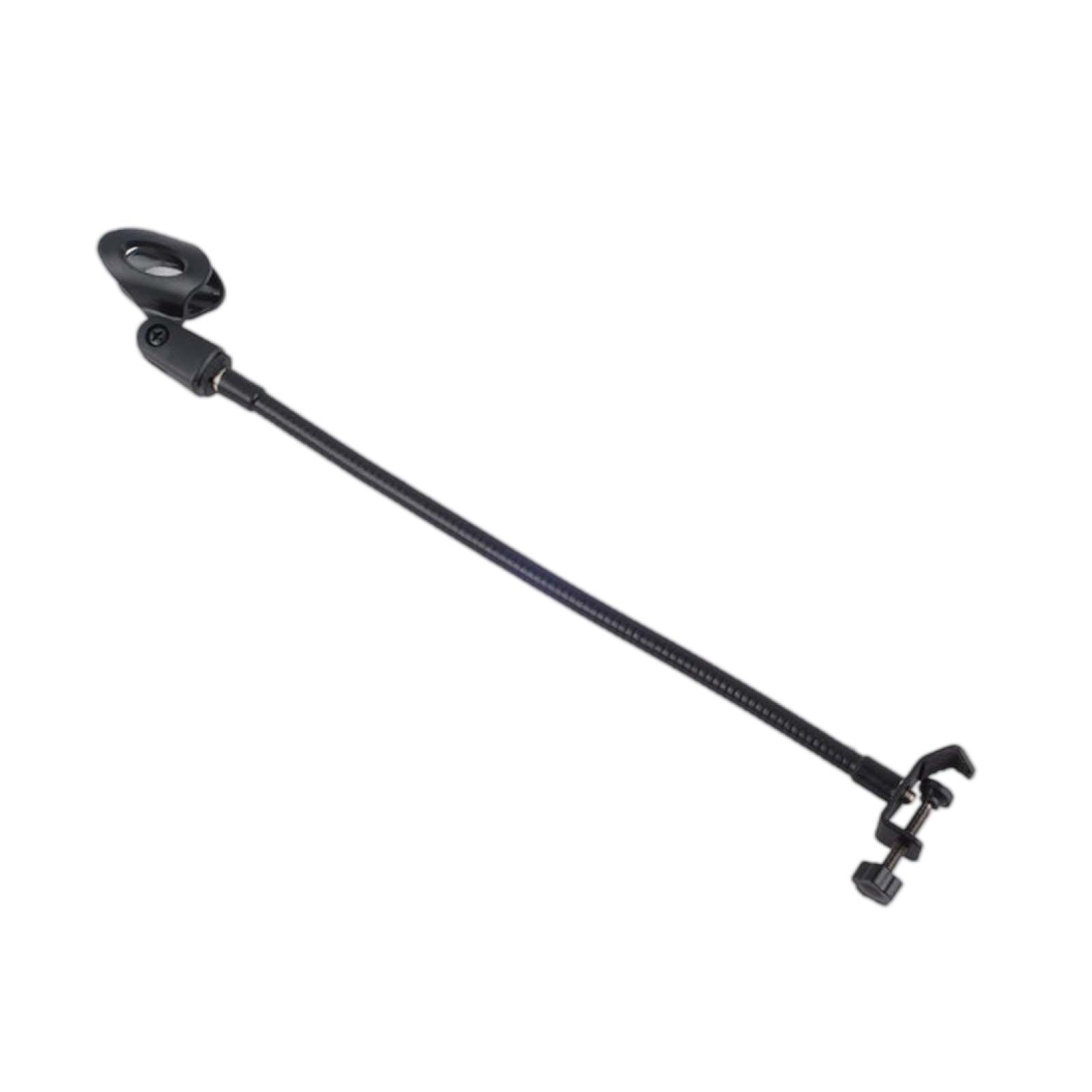 Iron Desk Mic Stand Universal Hose Shelves Microphone Flexible Tube Clips