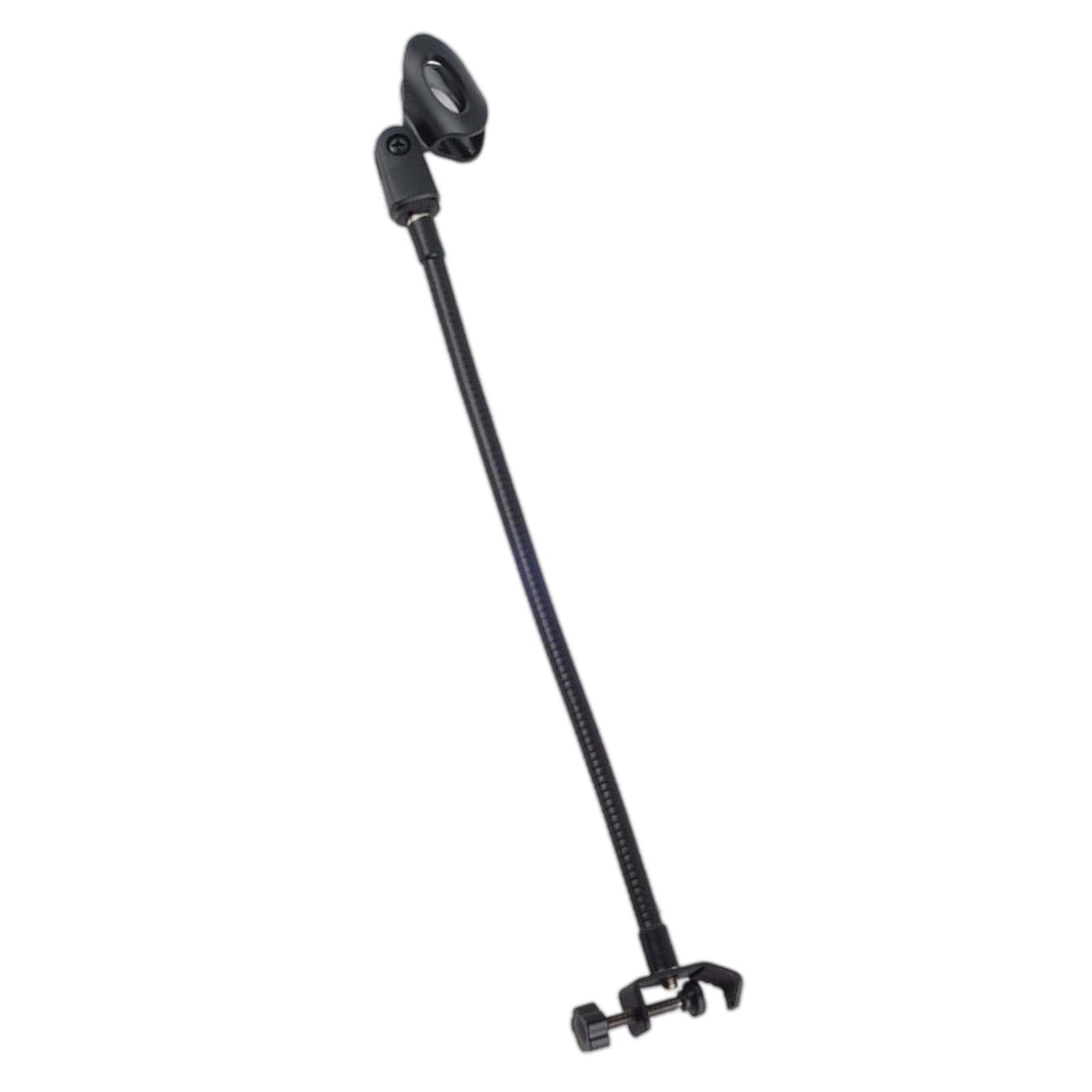 Iron Desk Mic Stand Universal Hose Shelves Microphone Flexible Tube Clips