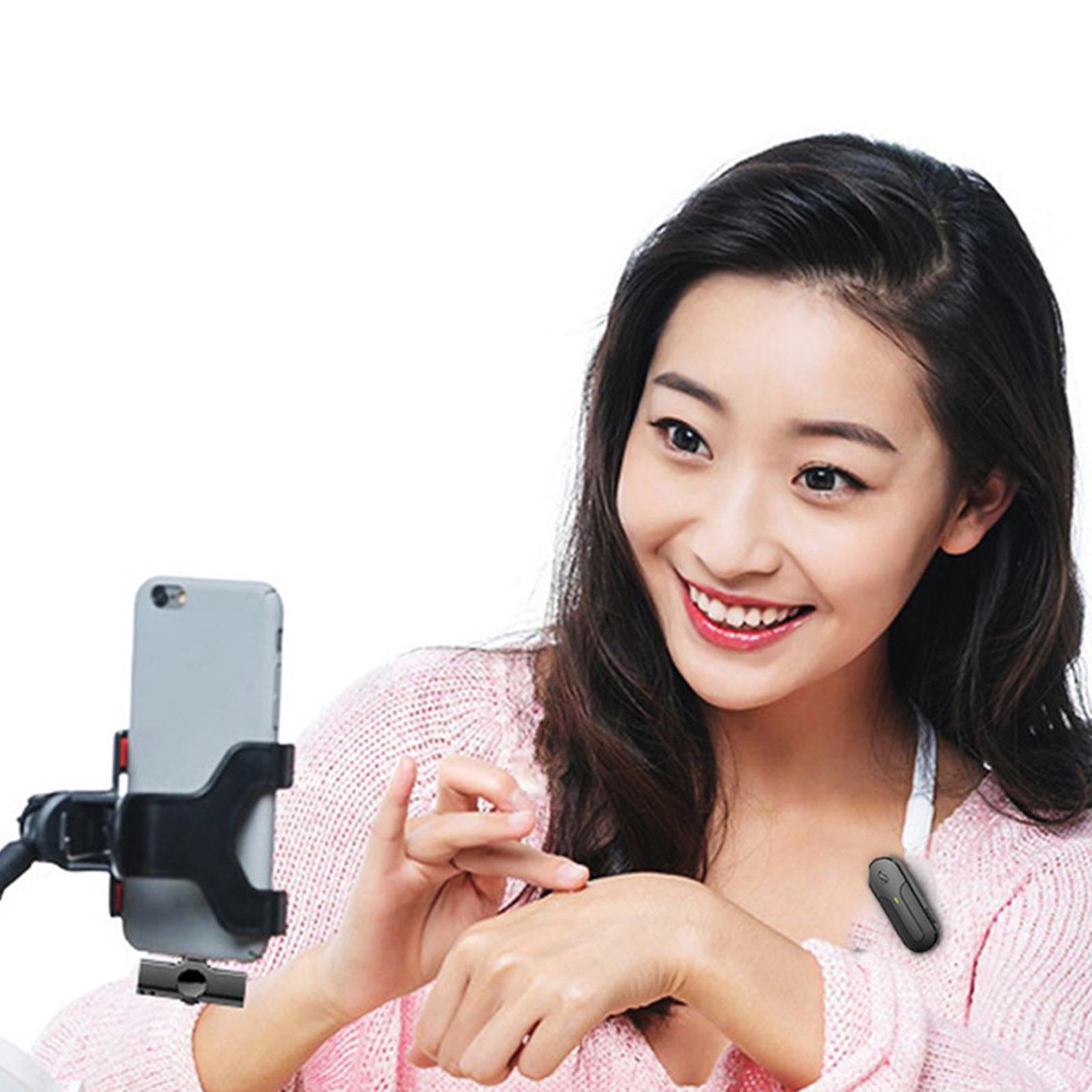 Wireless Lapel Mic Lavalier Microphone Type C with Charging Box Professional Single Mic