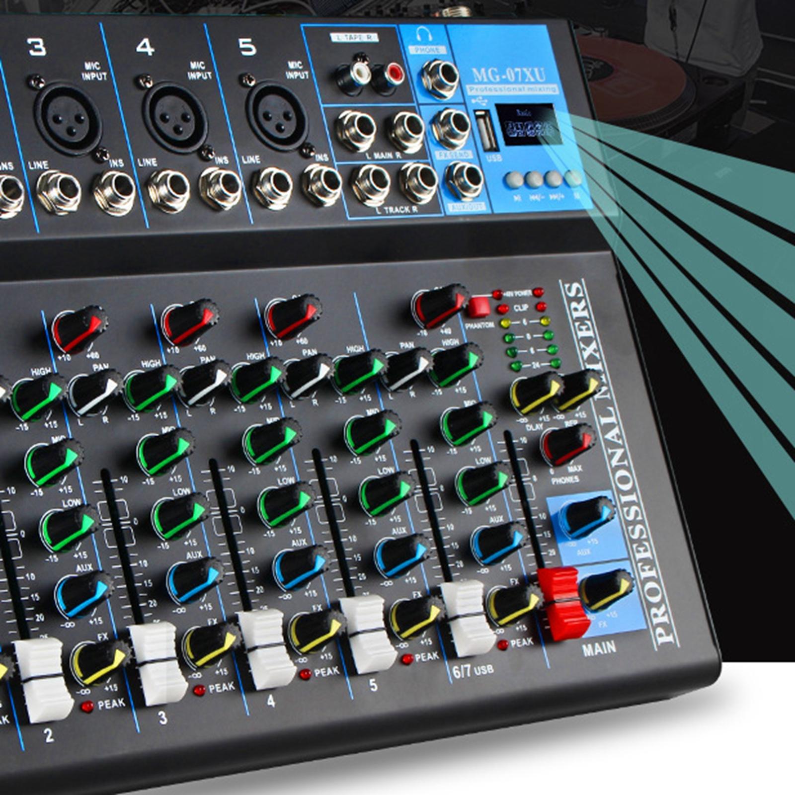 Audio Mixer Premium Input Output MP3 Professional for Show Recording US