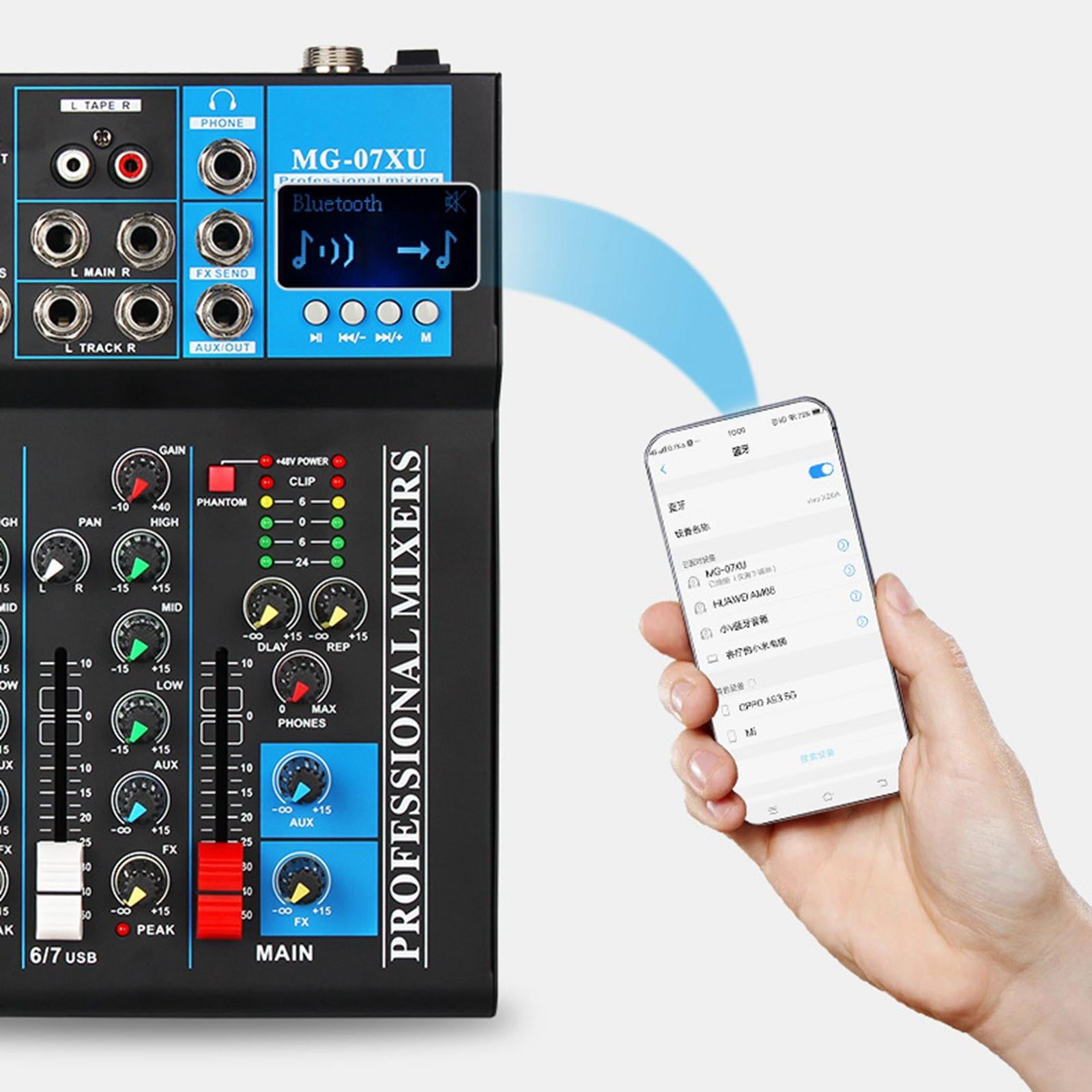 Audio Mixer Platform Bluetooth Digital MP3 Portable for Show Broadcast EU