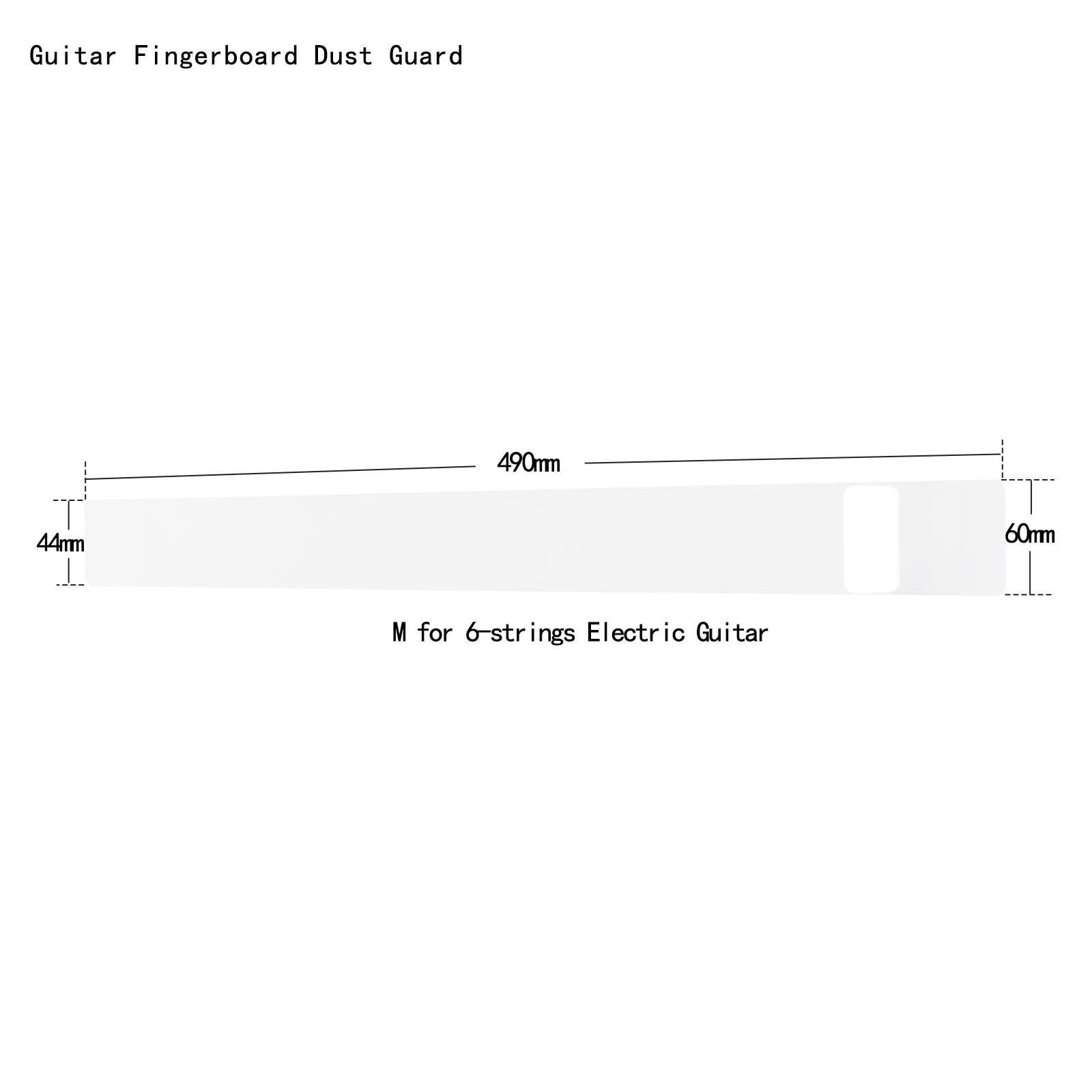 Dust Proof Board Translucent Guitar Stickers for Folk Classical Guitar electric guitar