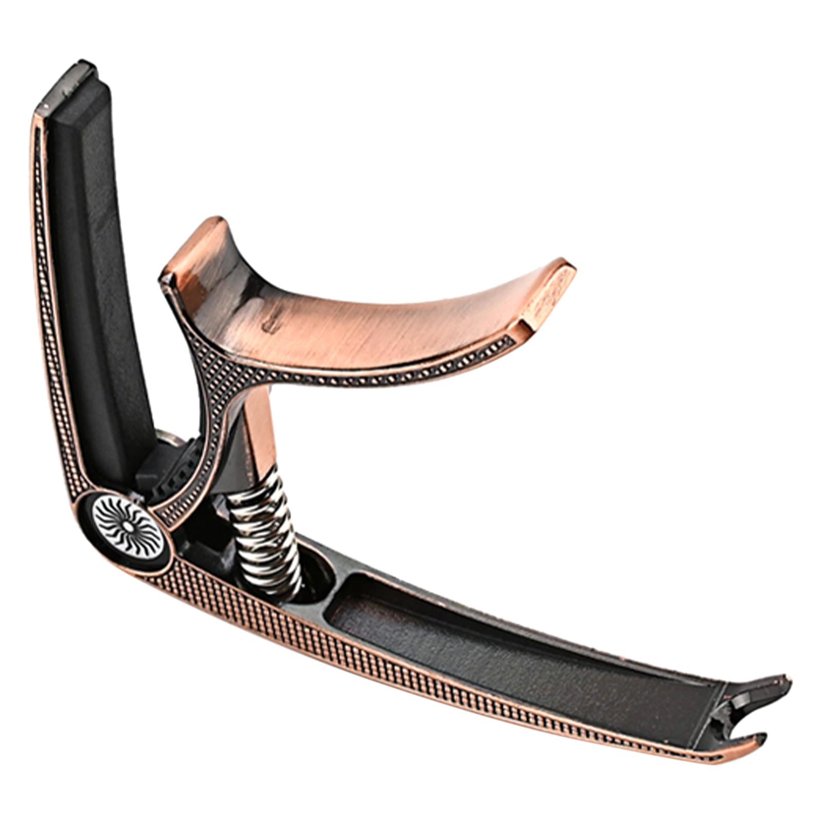 Guitar Capo Acoustic Clip Quick Change Clamp Key for Electric Guitar Ukulele Copper