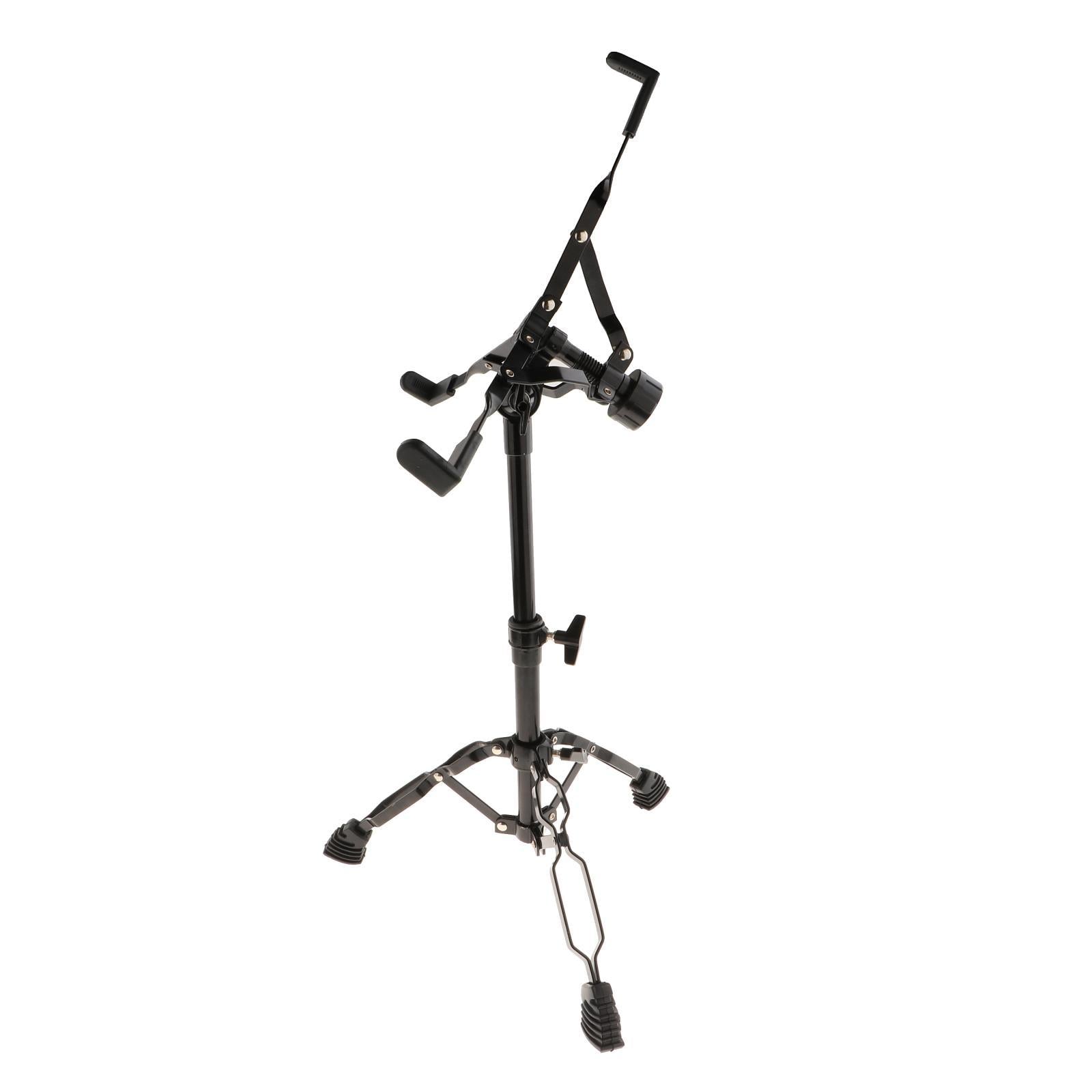 Drum Stand Alloy Accessories Height Adjustable Double Braced Percussion 22mm Black