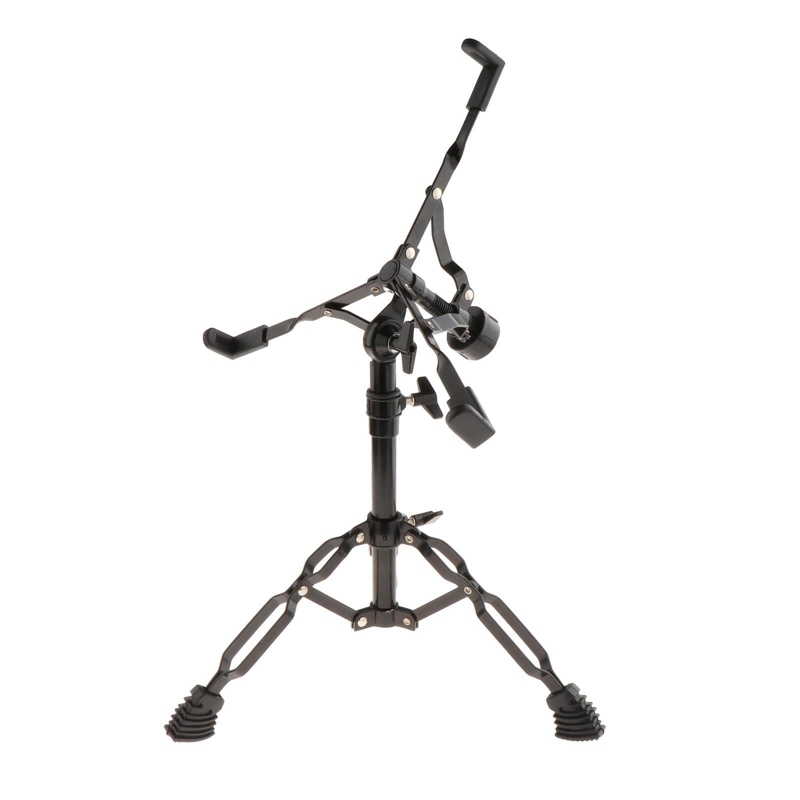 Drum Stand Alloy Accessories Height Adjustable Double Braced Percussion 22mm Black