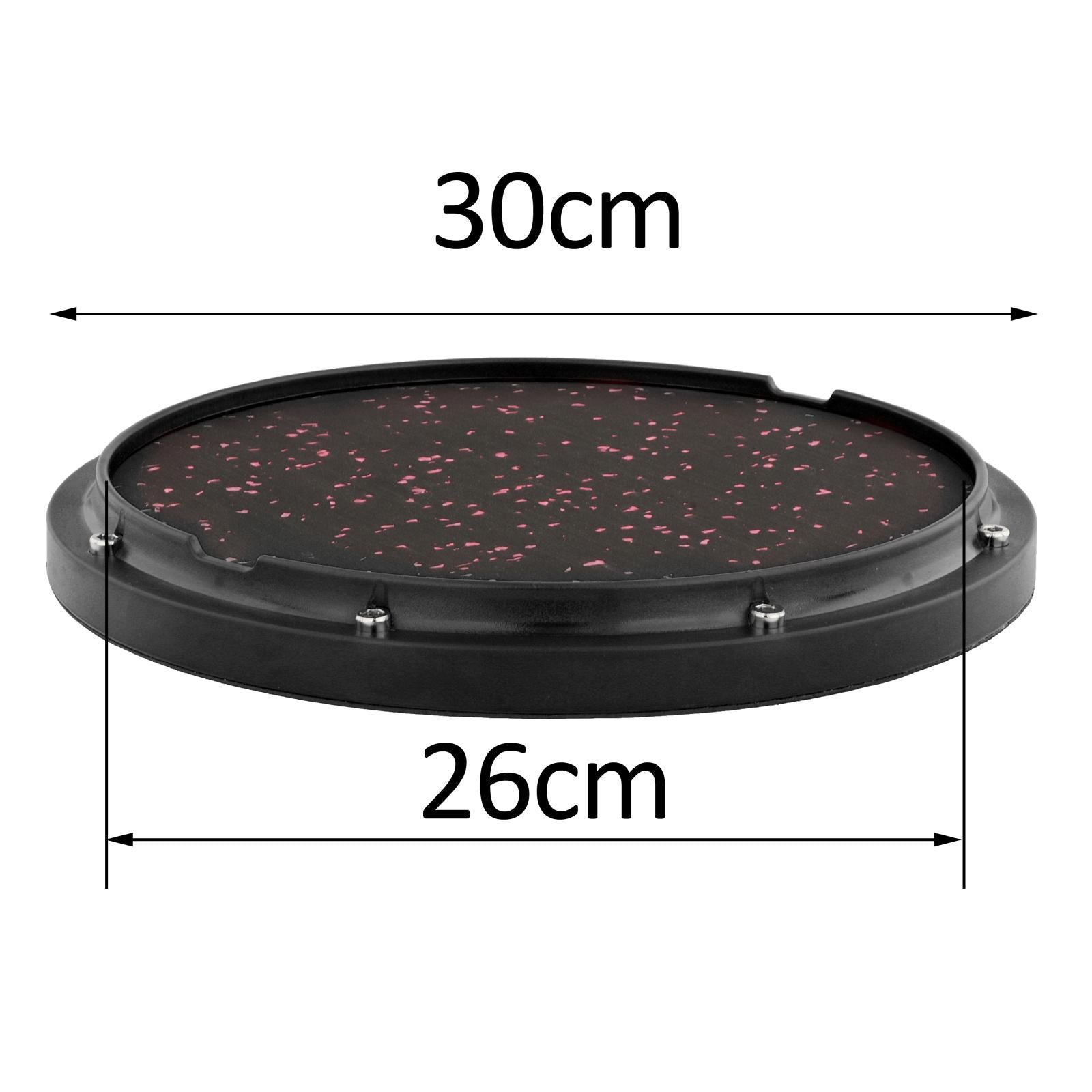 Dumb Drum Silent Drum for Drumming Practise Silent Stroke Drumhead black
