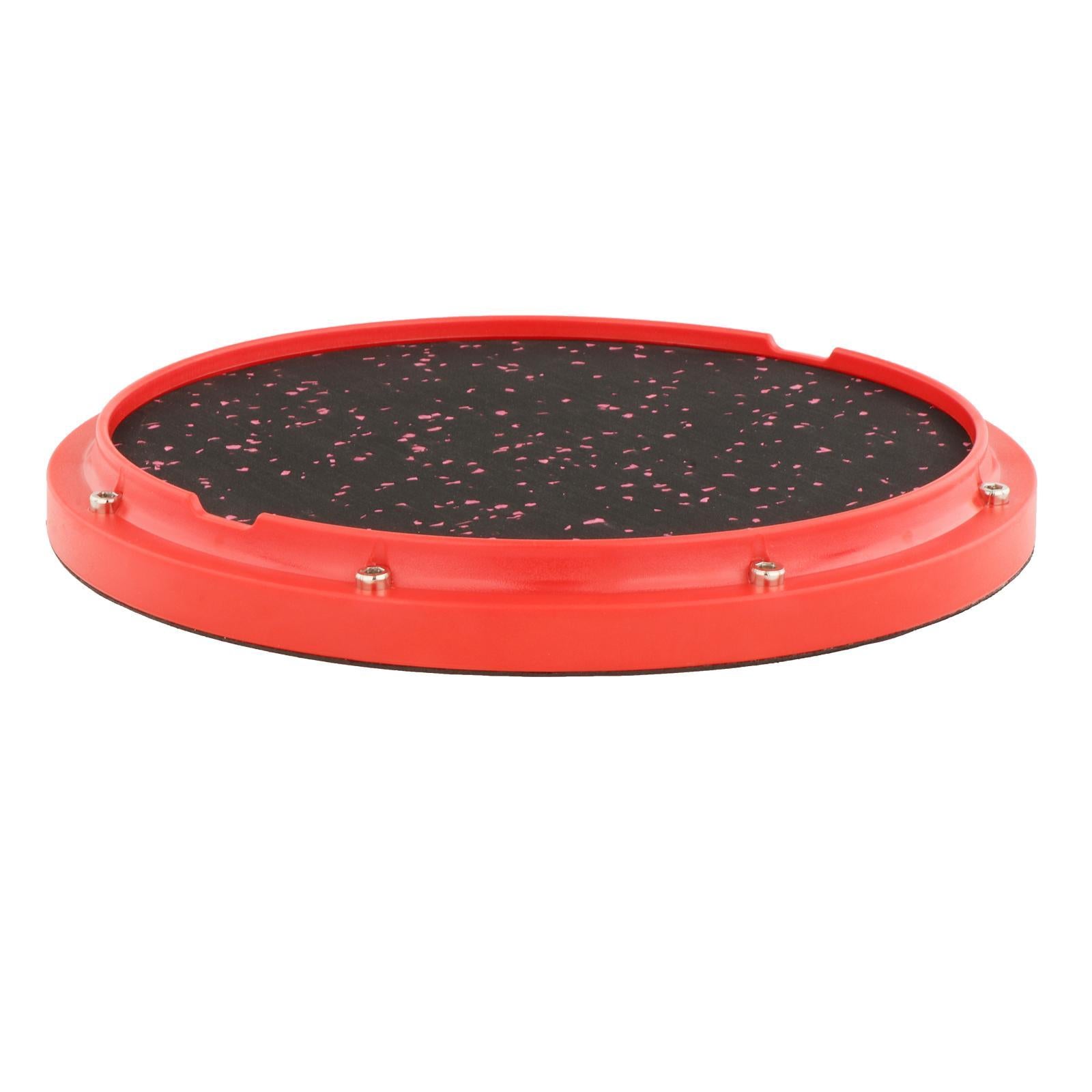 Dumb Drum Silent Drum for Drumming Practise Silent Stroke Drumhead red