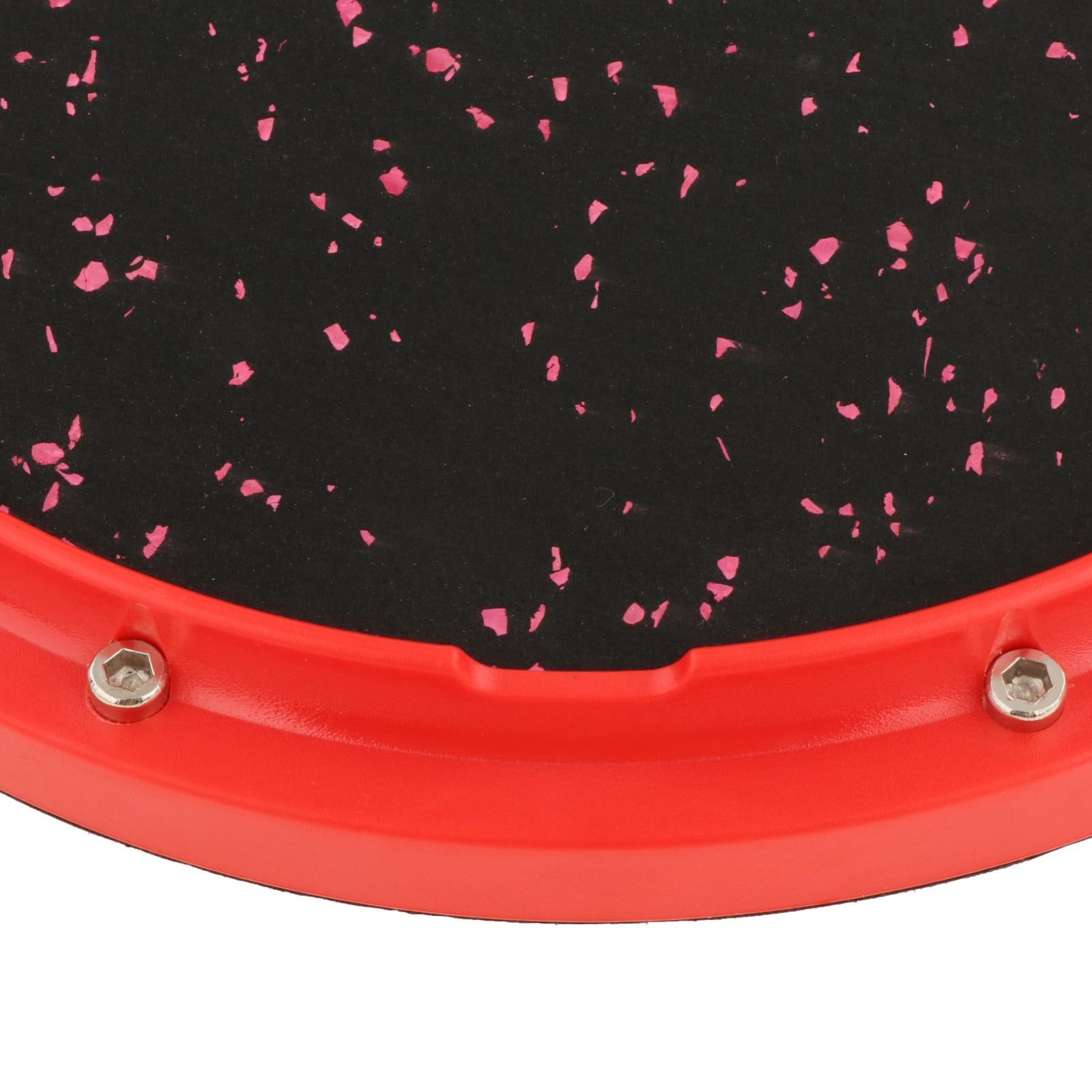 Dumb Drum Silent Drum for Drumming Practise Silent Stroke Drumhead red