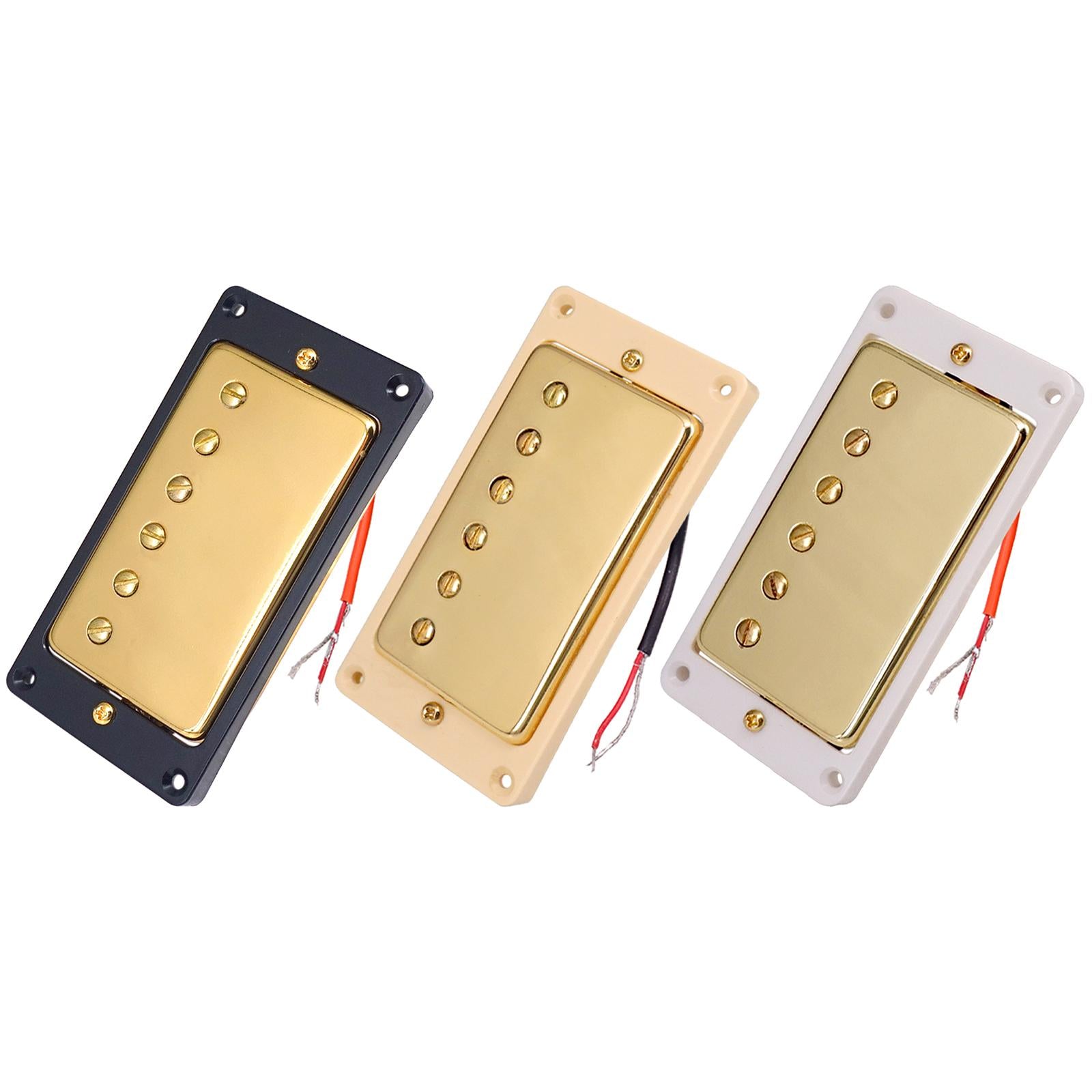 Humbucker Double Coil Electric Guitar Neck Bridge Pickup for LP Black Frame