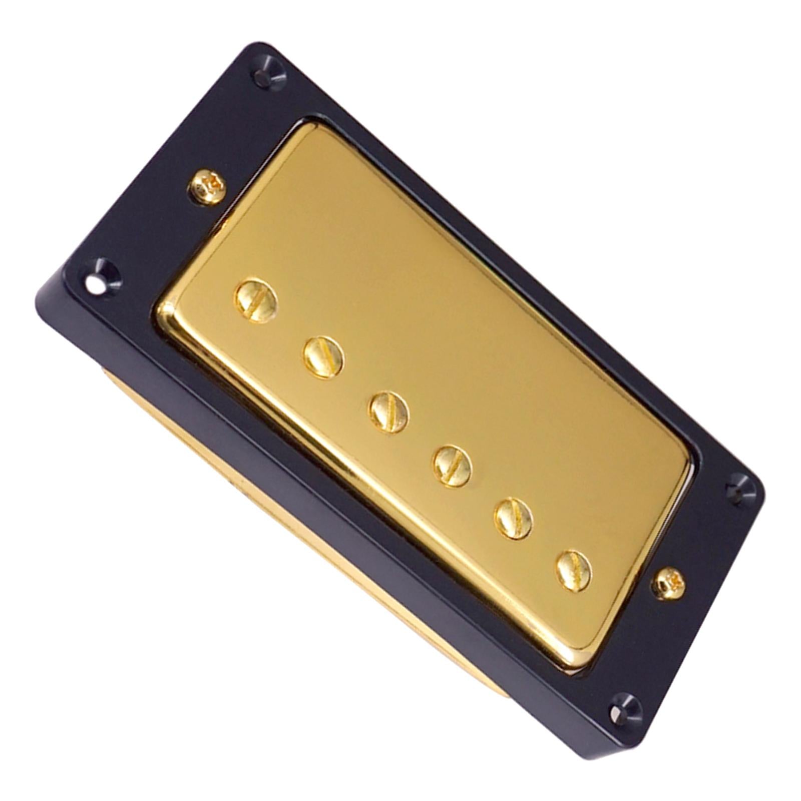 Humbucker Double Coil Electric Guitar Neck Bridge Pickup for LP Black Frame