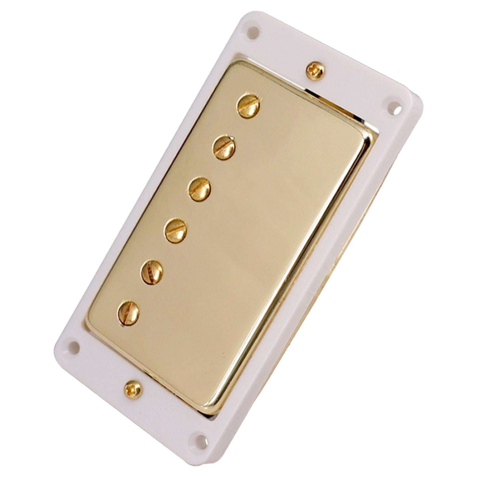 Humbucker Double Coil Electric Guitar Neck Bridge Pickup for LP White Frame