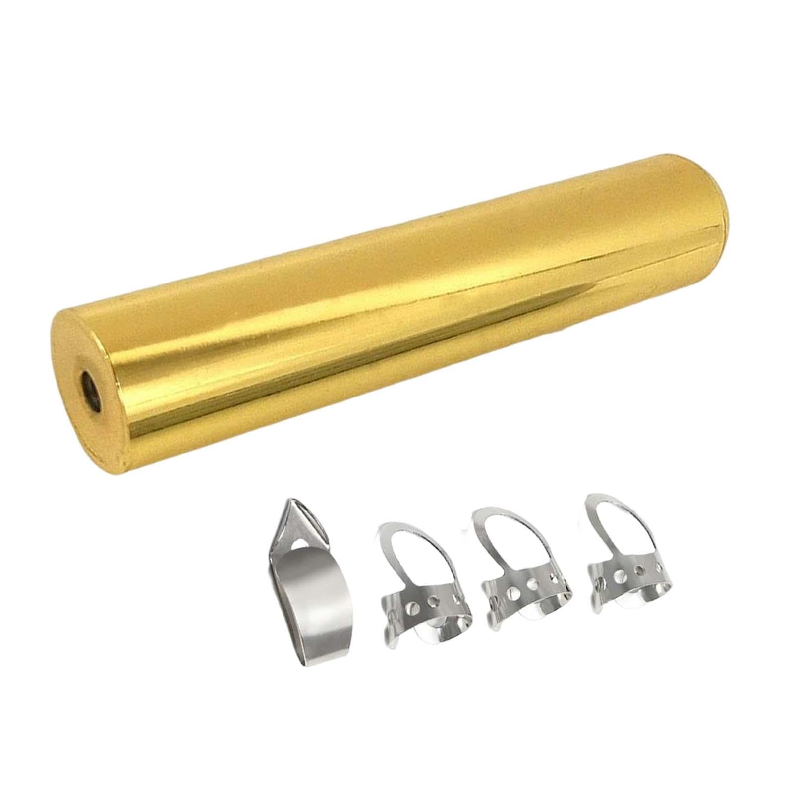 Guitar Lap Slide Accessories Metal for Acoustic Classical Electric Guitar gold