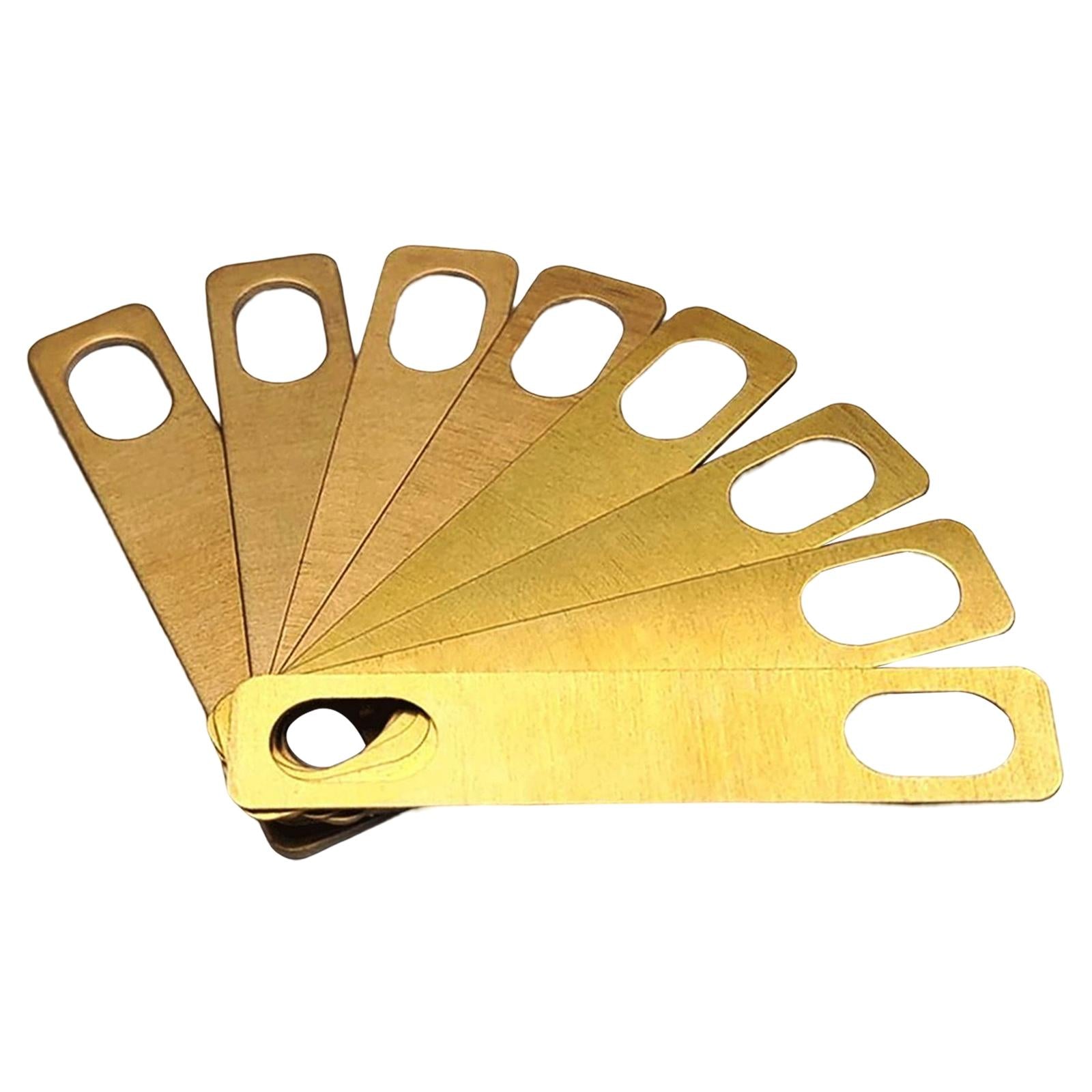 8x Instruments Brass Shims Durable Guitar Neck Shims for Replacement Set