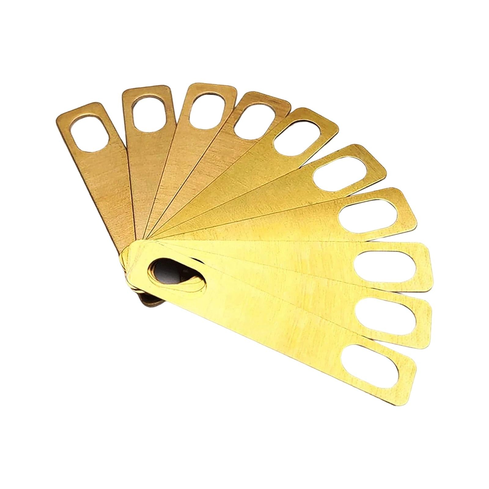 10 Pieces Guitar Neck Shims Easy Install Brass Shims for Brass Accessories