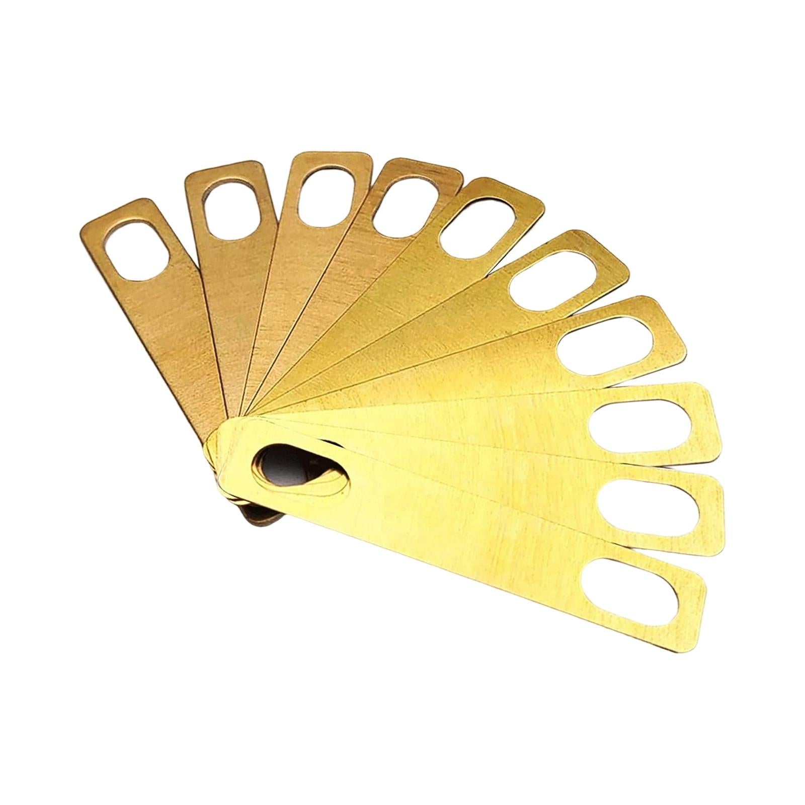 10 Pieces Guitar Neck Shims Easy Install Brass Shims for Brass Accessories