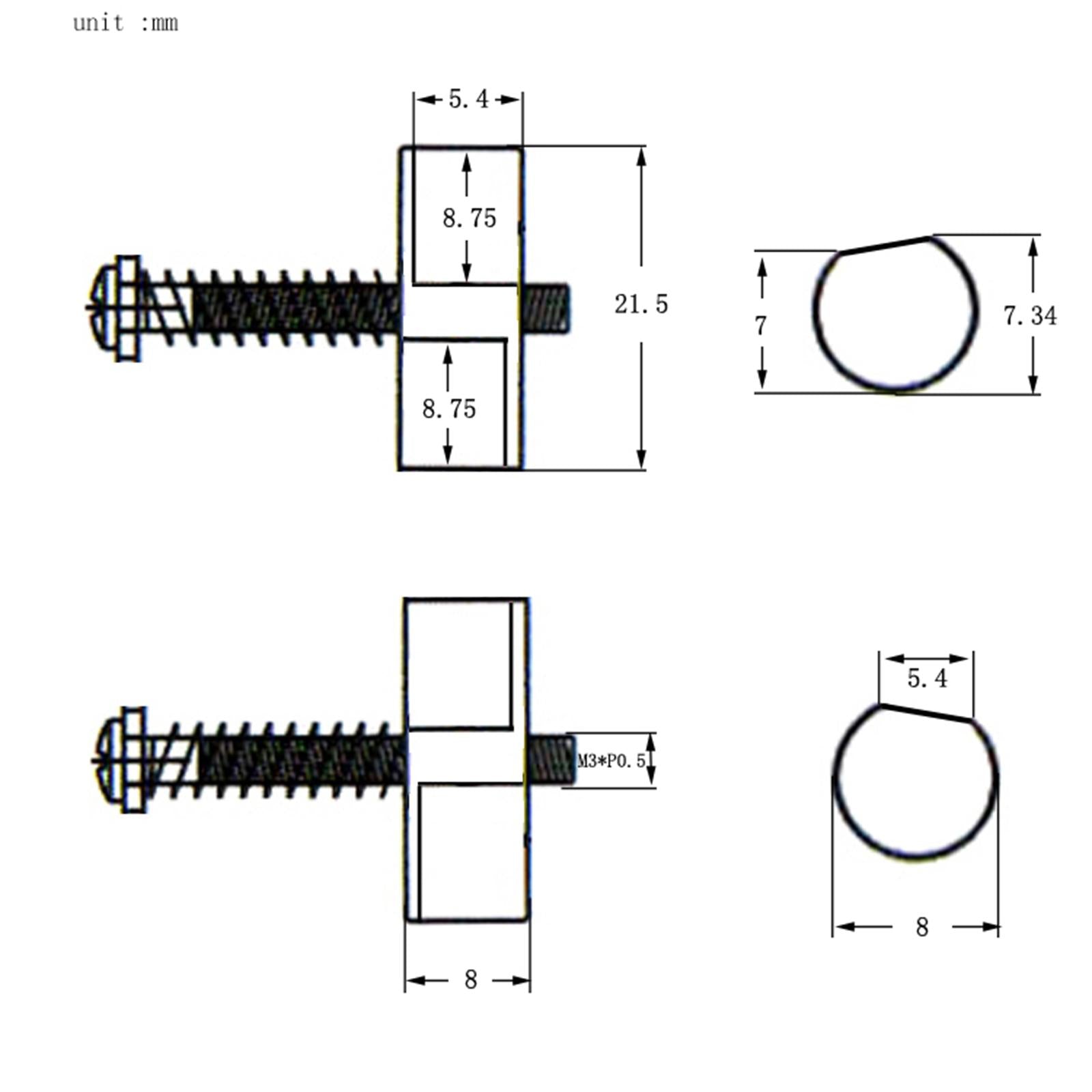 Compensated Saddles Set Spring Screws Modern Barrel Style Tremolo Musical