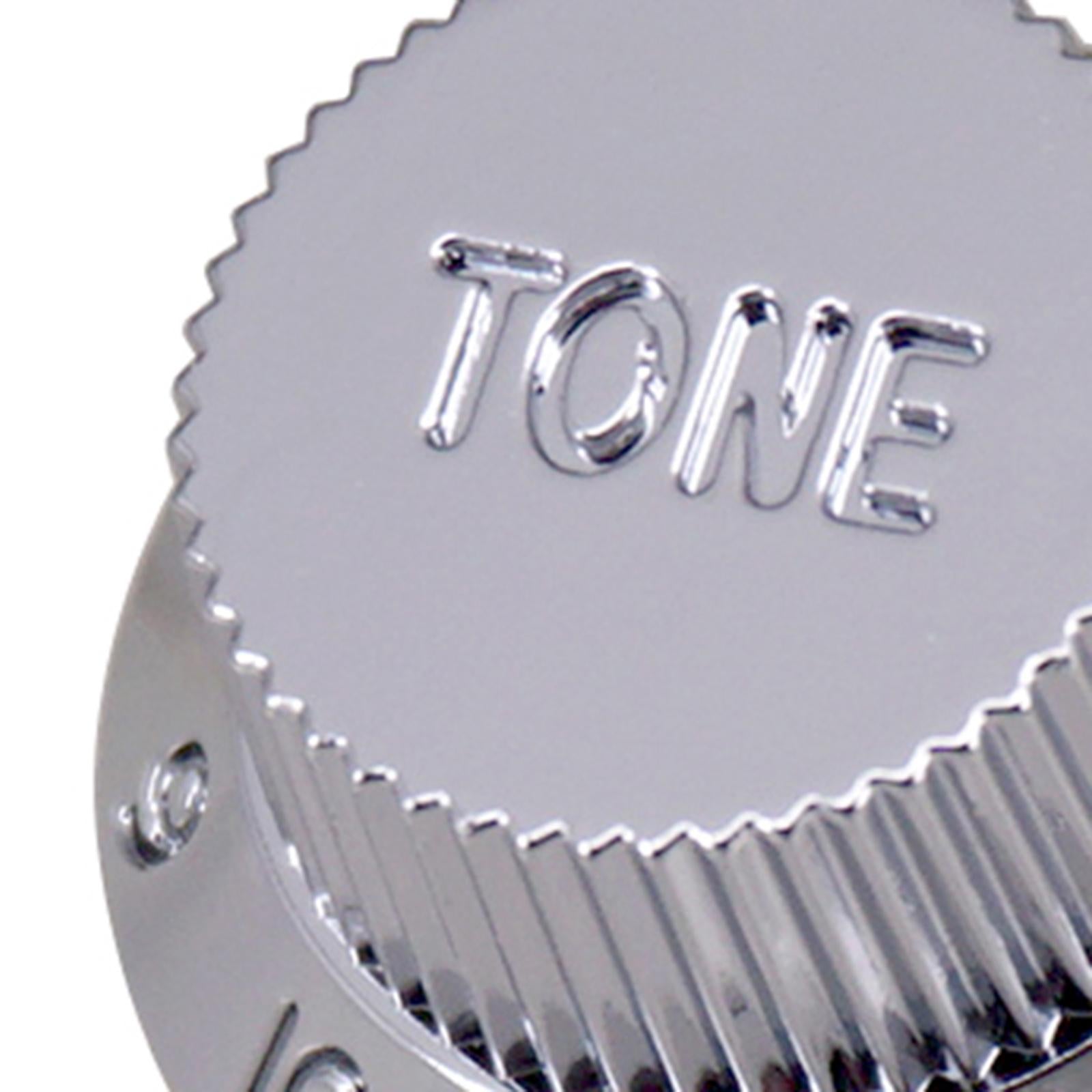 Timbre and Volume Speed Control Knobs for SQ Guitar 2pcs T 2pcs V Silver