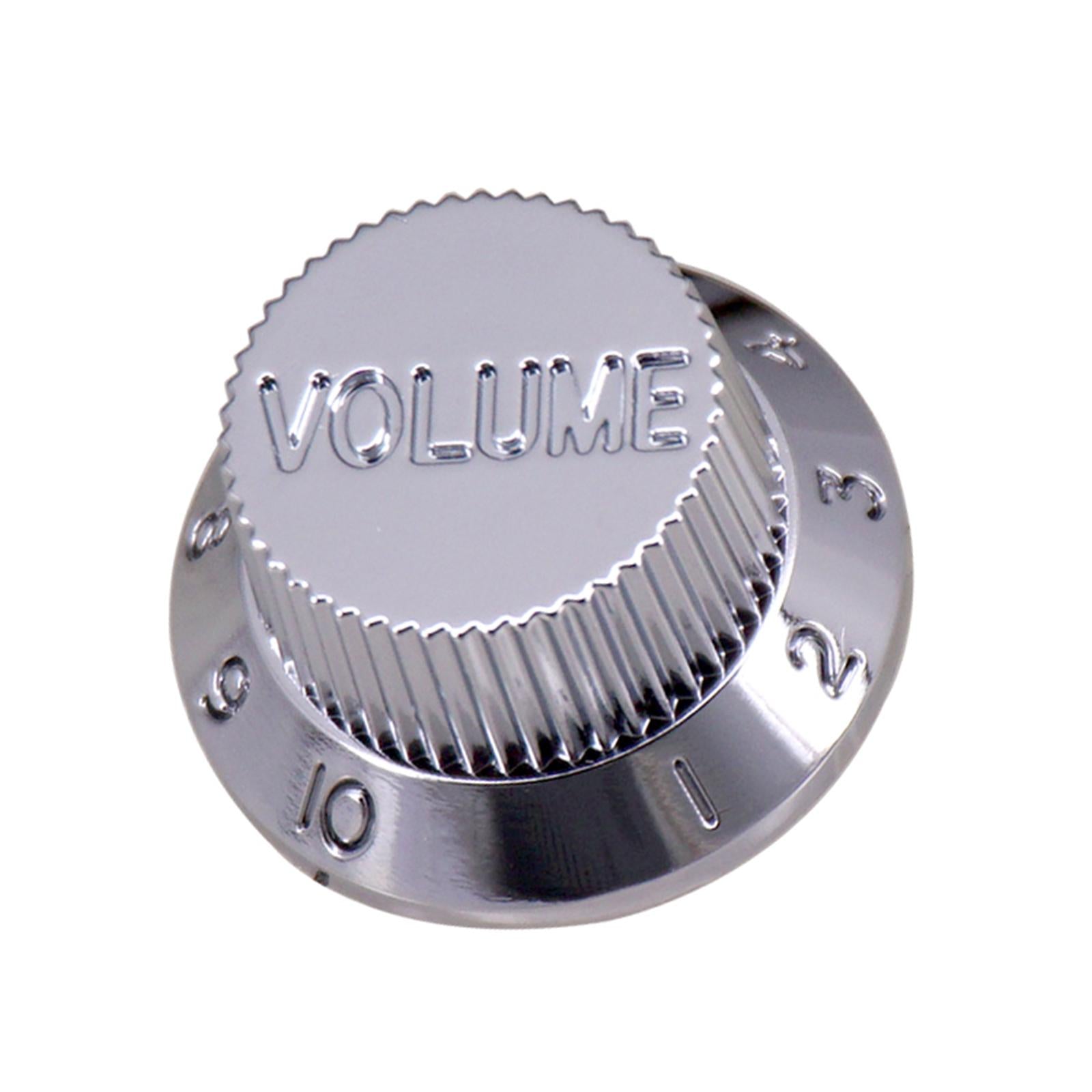 Timbre and Volume Speed Control Knobs for SQ Guitar 2pcs T 2pcs V Silver