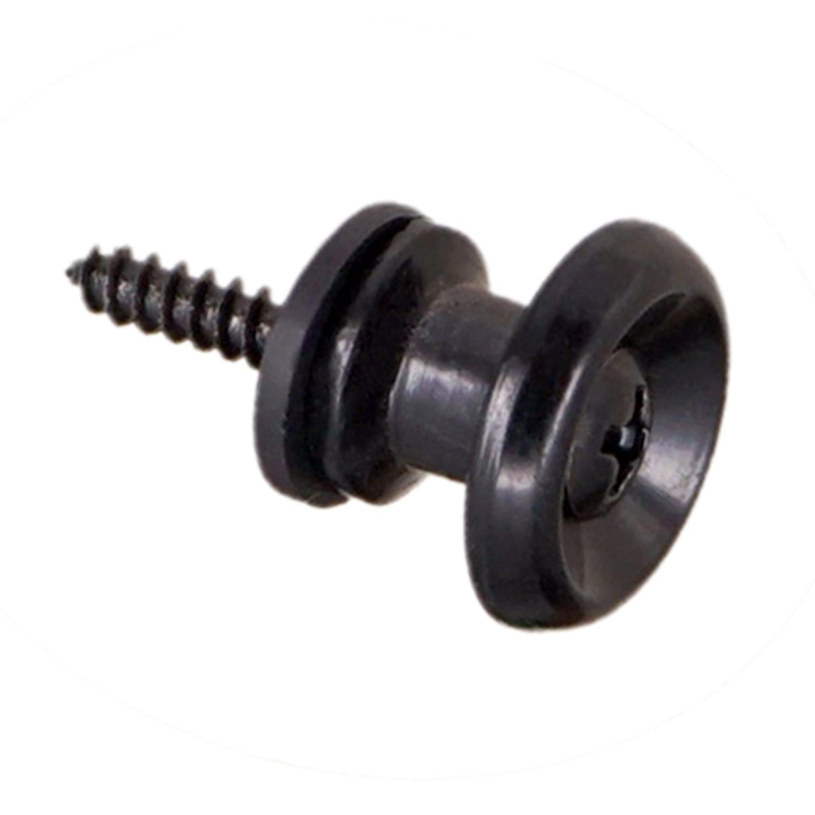 10x Guitar Strap Lock Pins Peg for Acoustic Electric Guitar Ukulele Bass Black