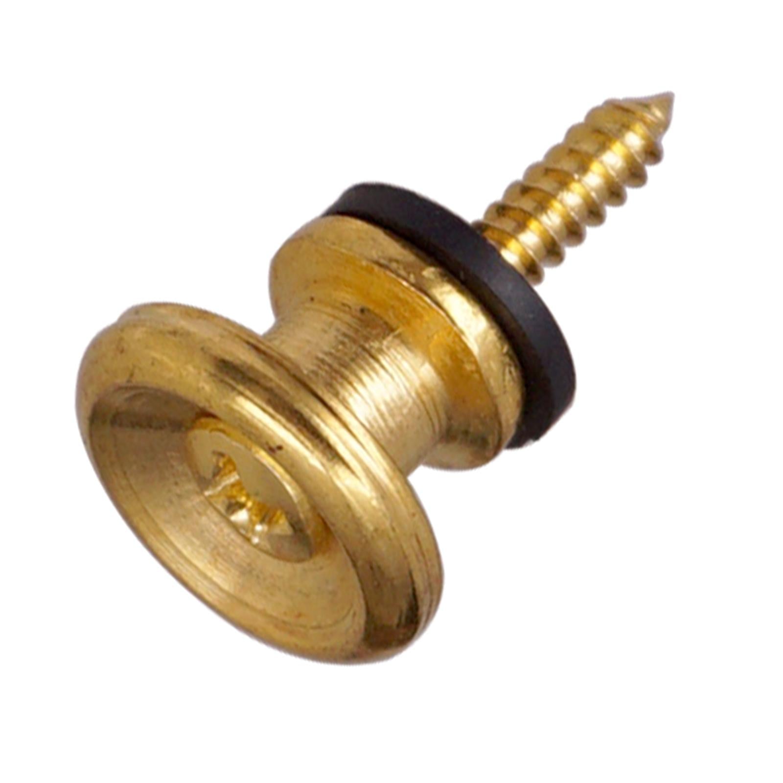 10x Guitar Strap Lock Pins Peg for Acoustic Electric Guitar Ukulele Bass Golden