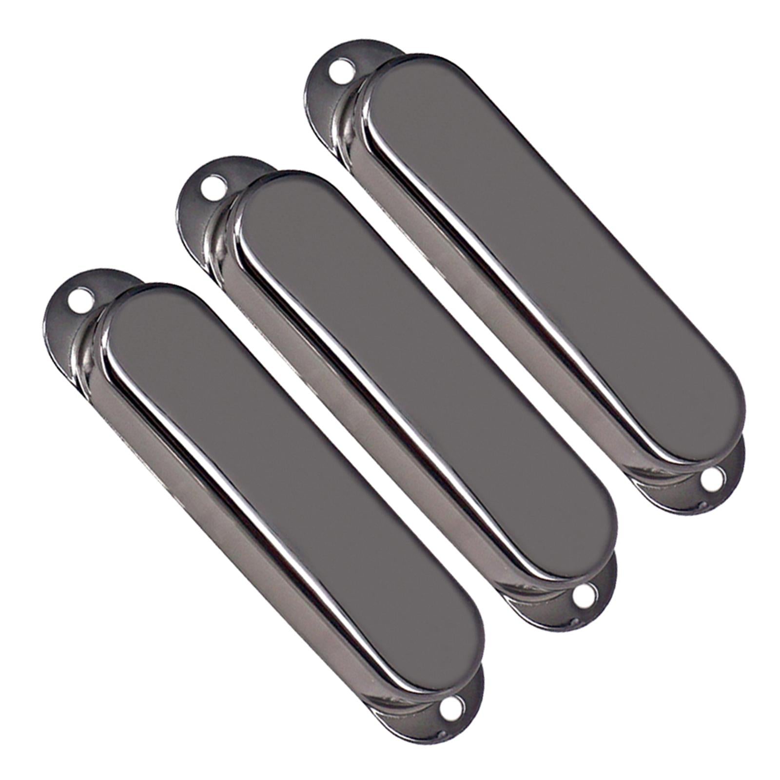 No Hole Guitar Pickup Cover Closed Shell for Electric Guitar Black