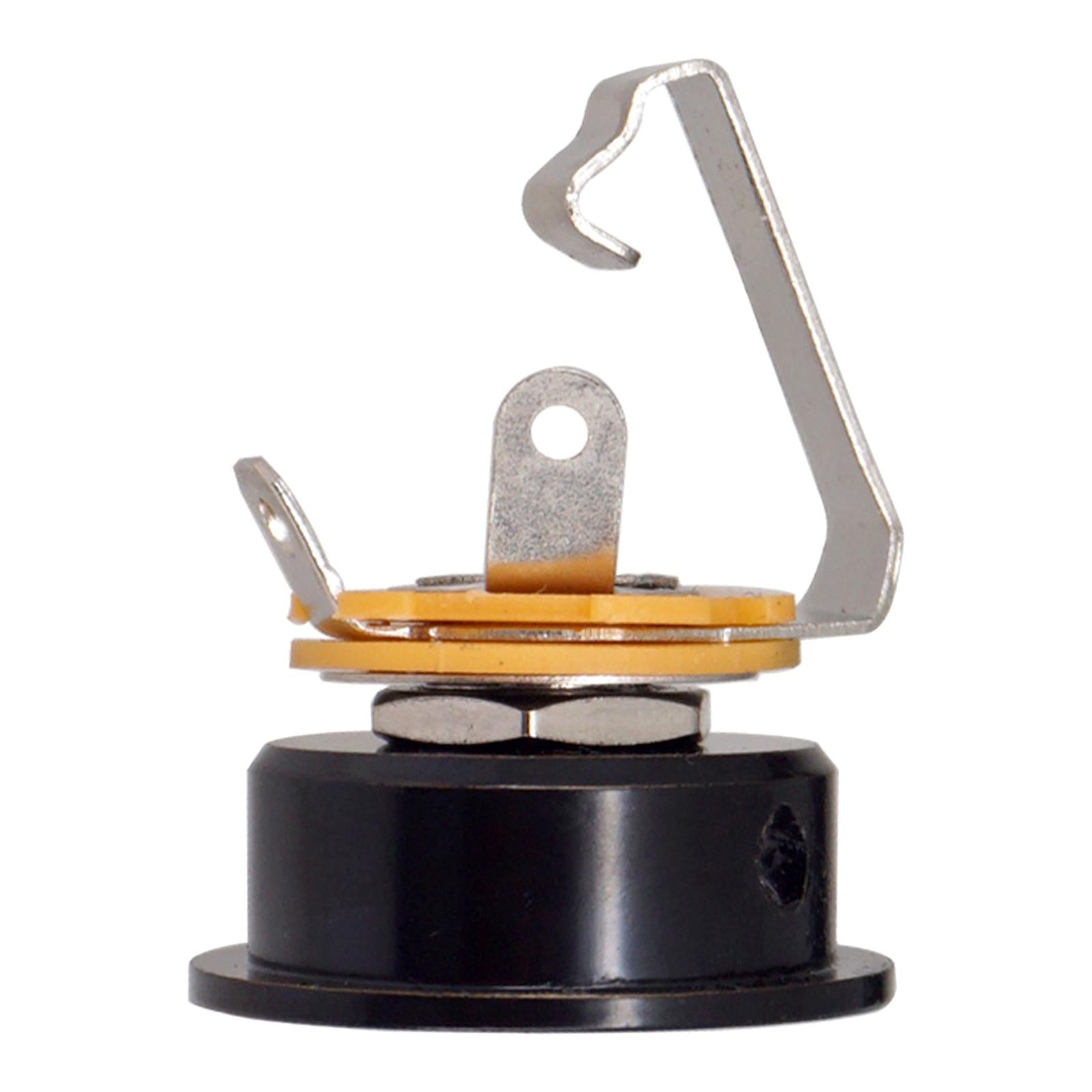 6.35mm Guitar Jack Plug Socket Guitar Part for TL Electric Guitar Black