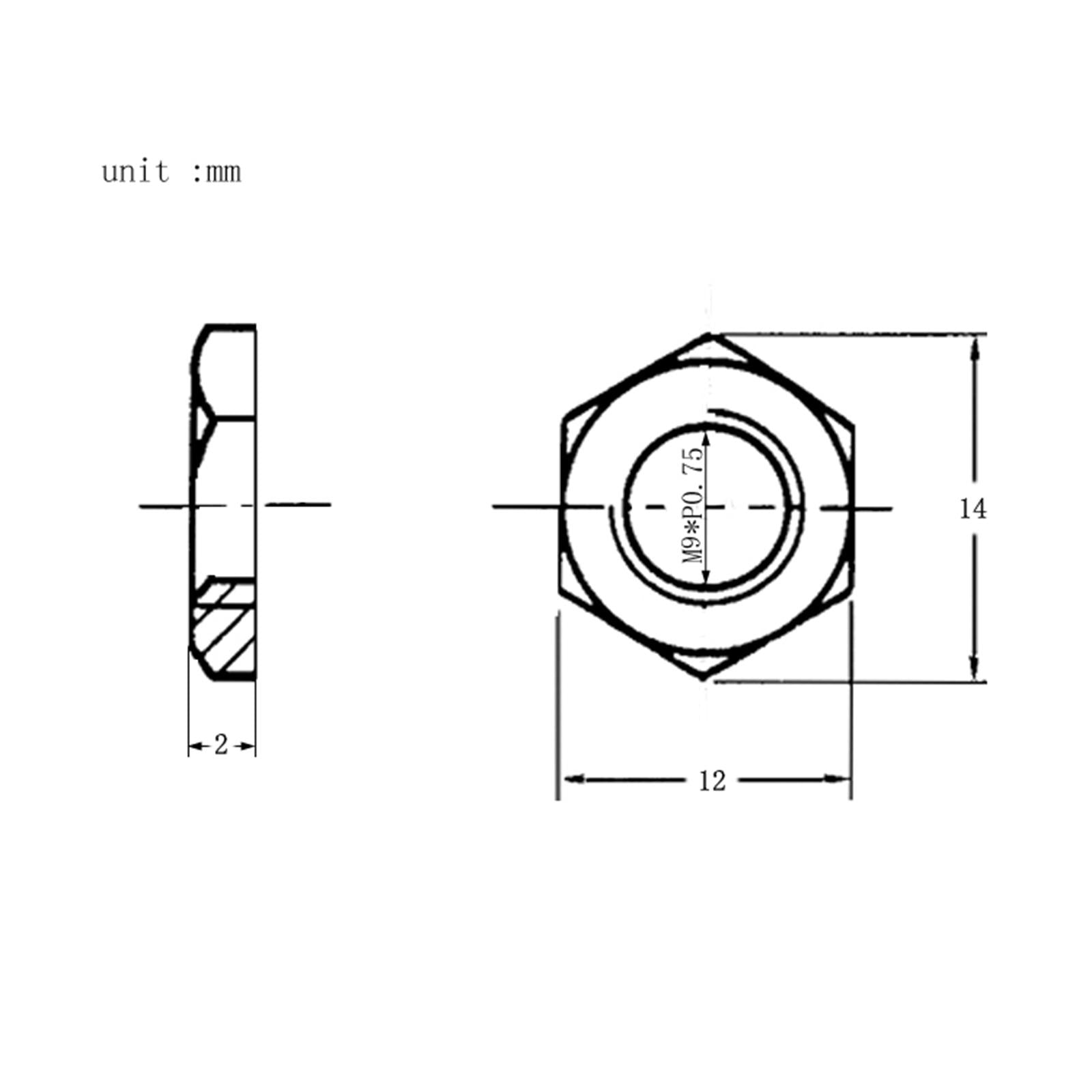 Guitar Hex Nut Washer Set Accessories for Electric Guitar Jack Bronze