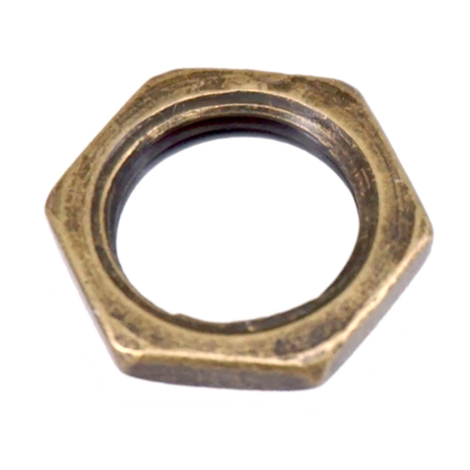 Guitar Hex Nut Washer Set Accessories for Electric Guitar Jack Bronze