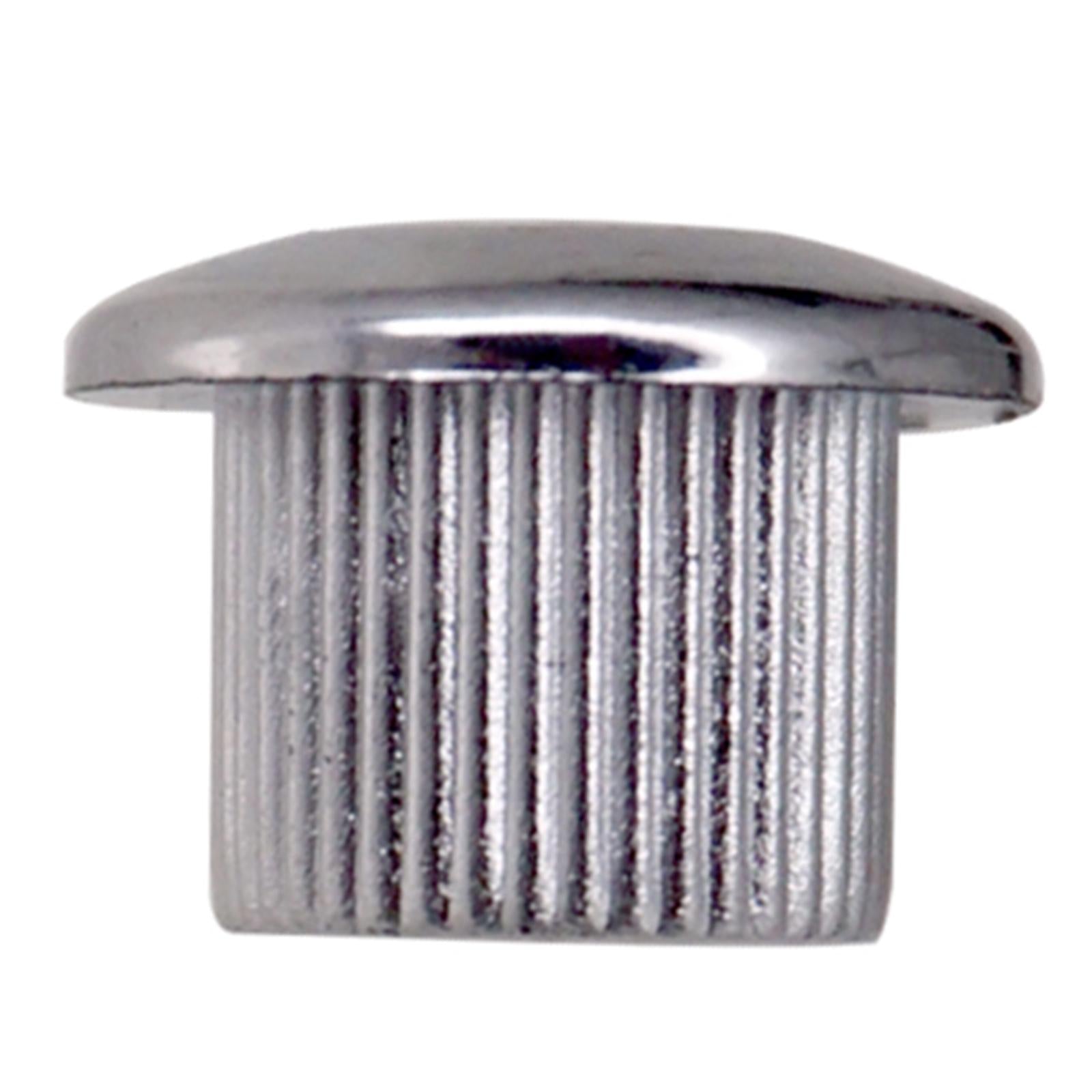 6x Chrome Guitar Tuner Bushings with Screws for Semi Closed Guitar Tuners silver