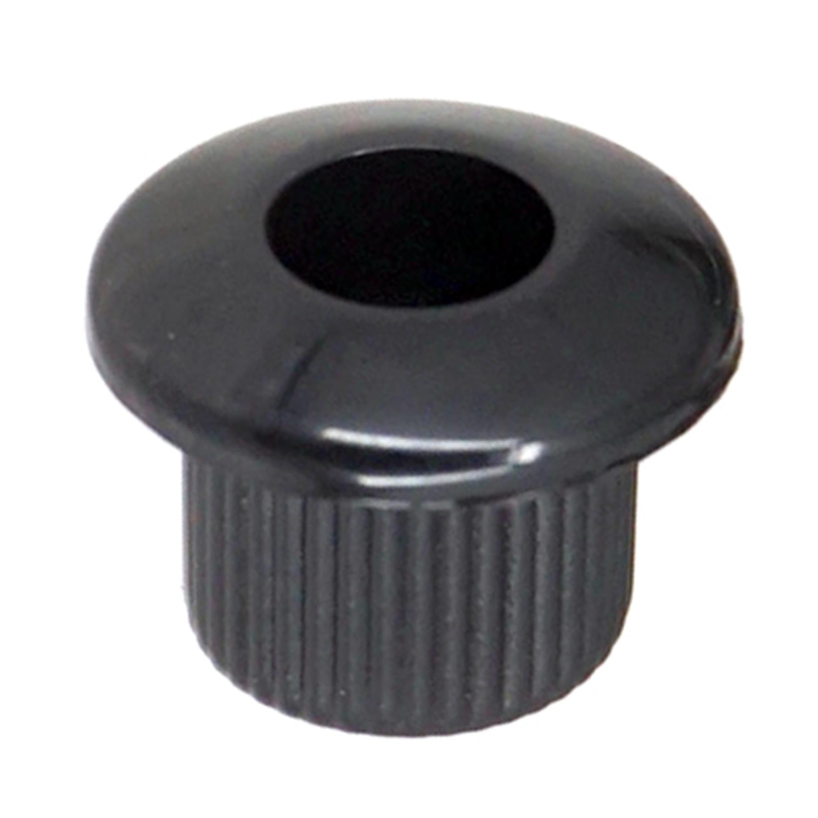 6x Chrome Guitar Tuner Bushings with Screws for Semi Closed Guitar Tuners black