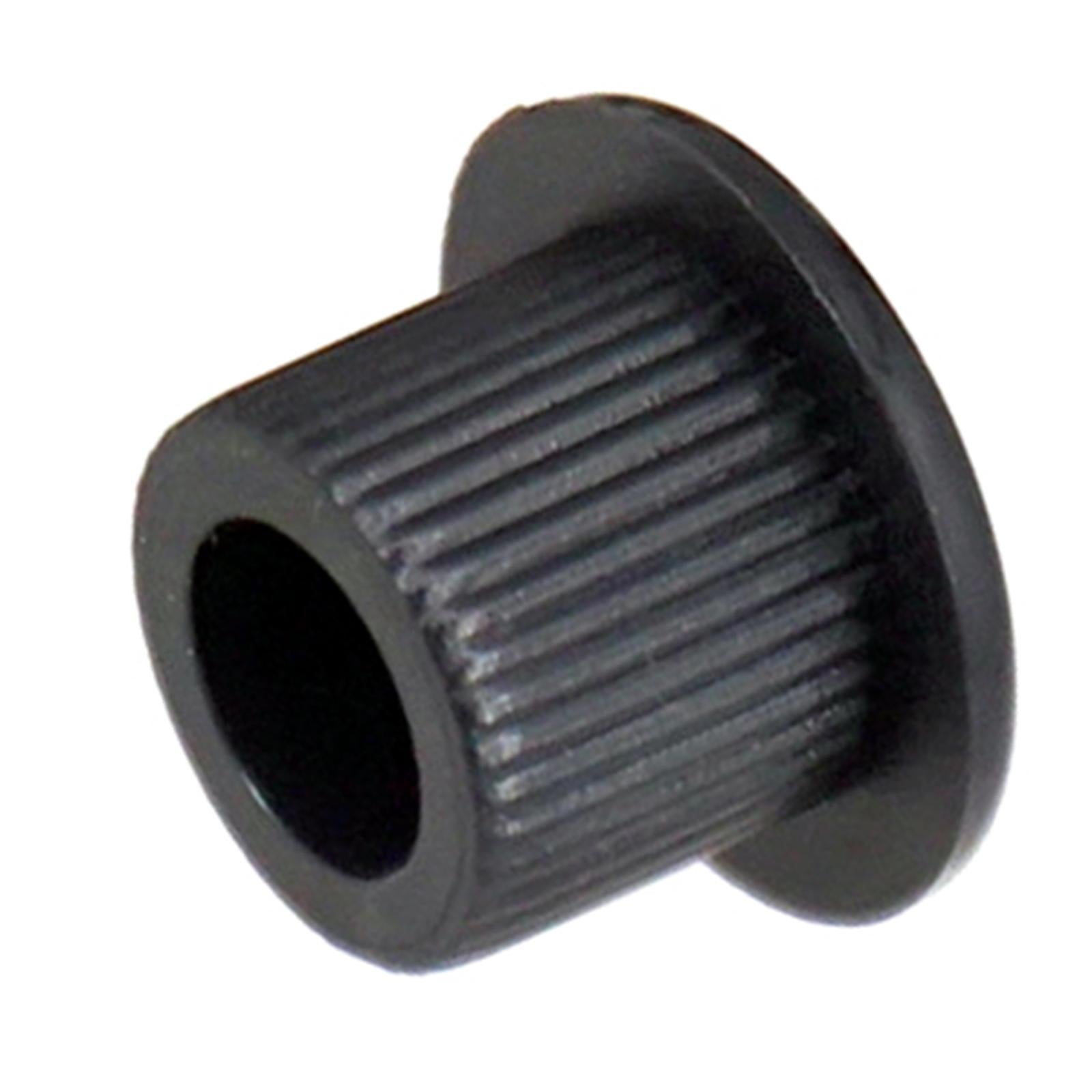 6x Chrome Guitar Tuner Bushings with Screws for Semi Closed Guitar Tuners black