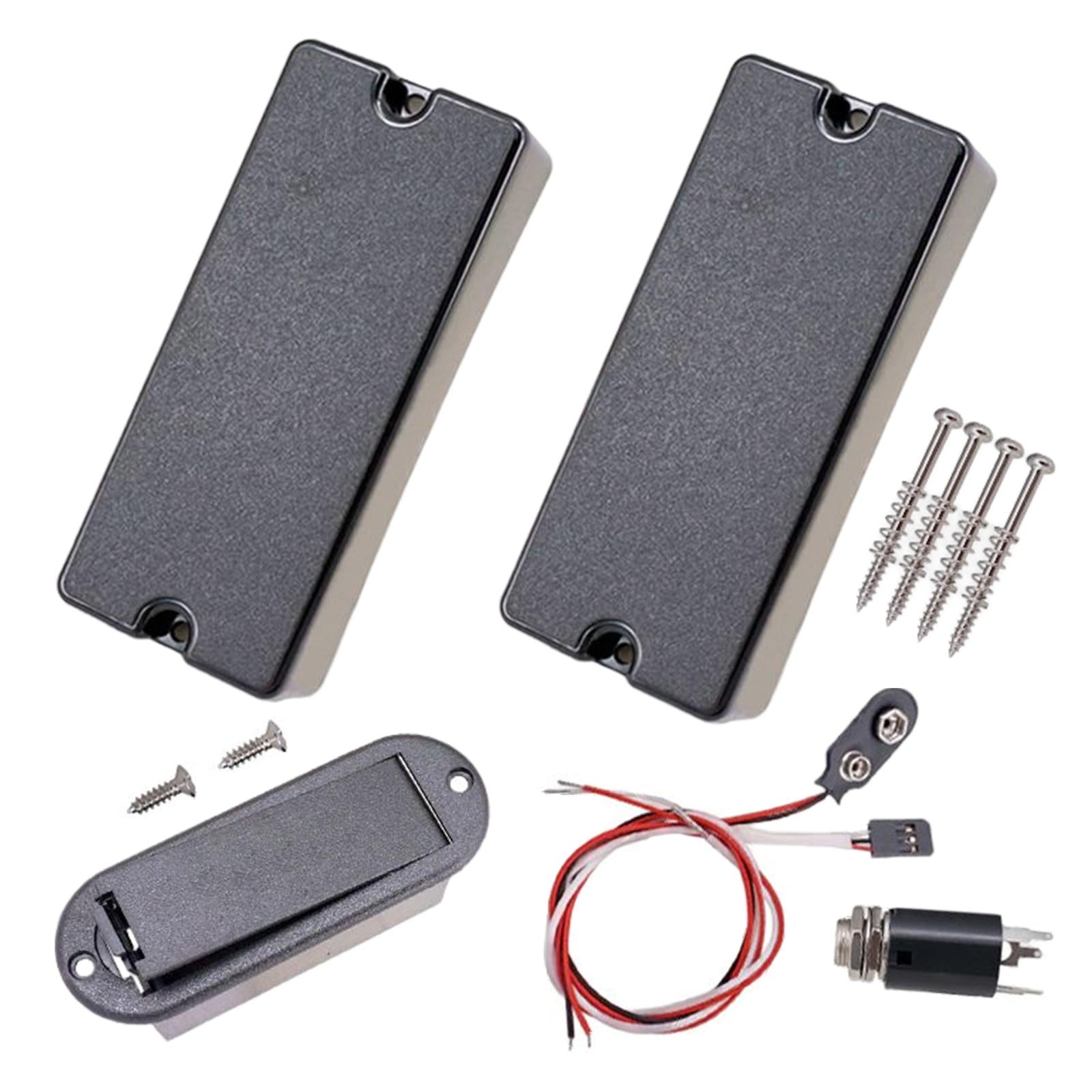 2 Pieces 4 String Bass Guitar Humbucker Pickups Socket for 4 String Bass