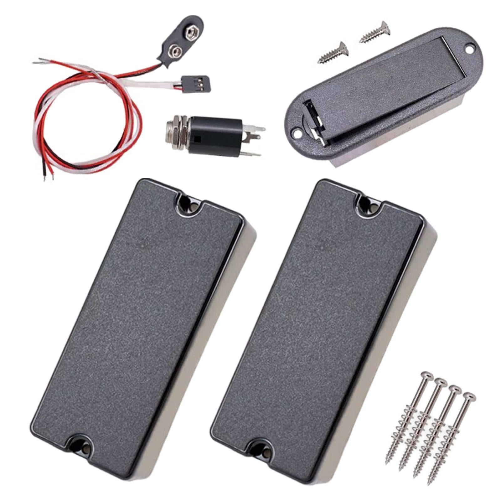 2 Pieces 4 String Bass Guitar Humbucker Pickups Socket for 4 String Bass