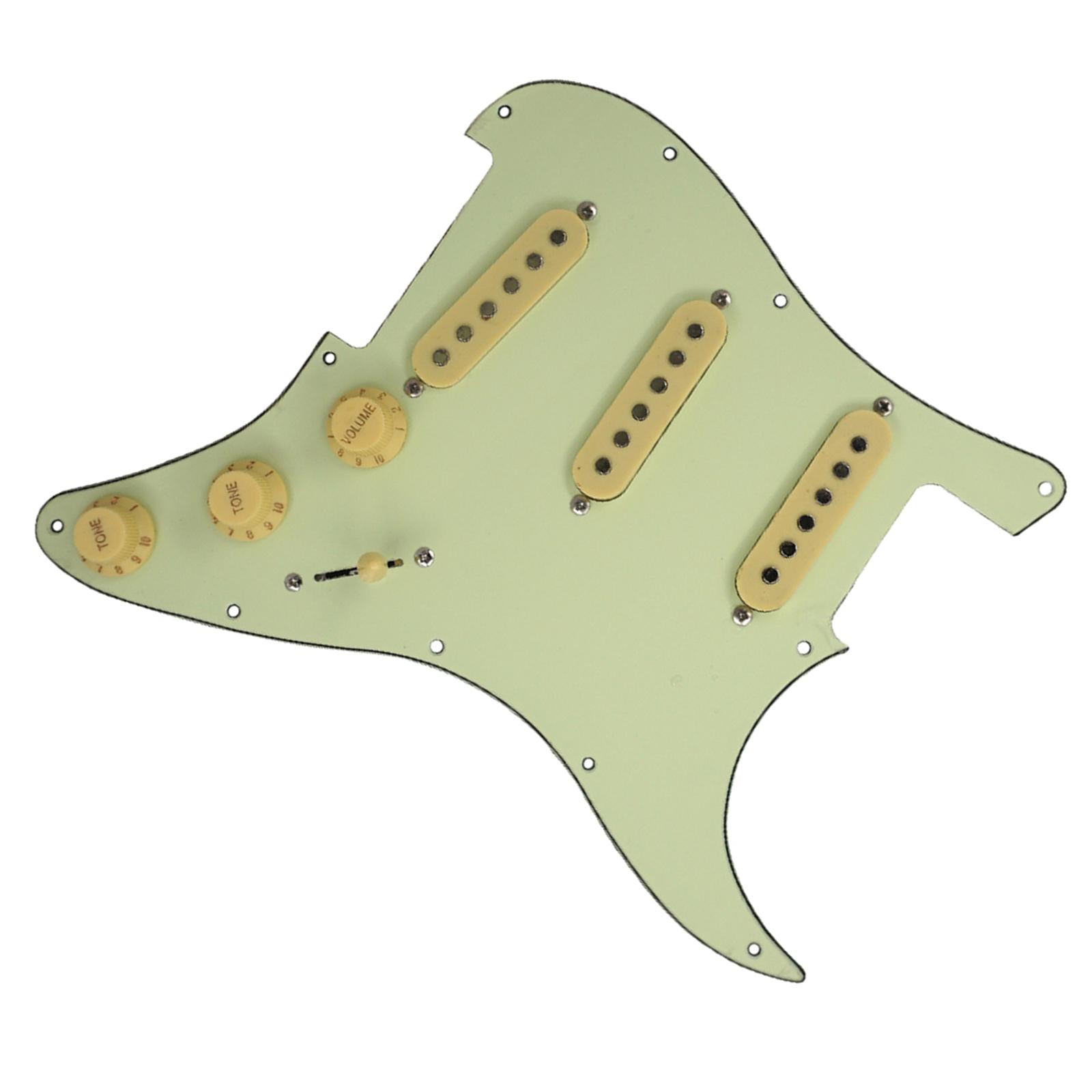 3 Ply SSS Guitar Loaded Pickguard Prewired Scratch Plate for ST Guitar