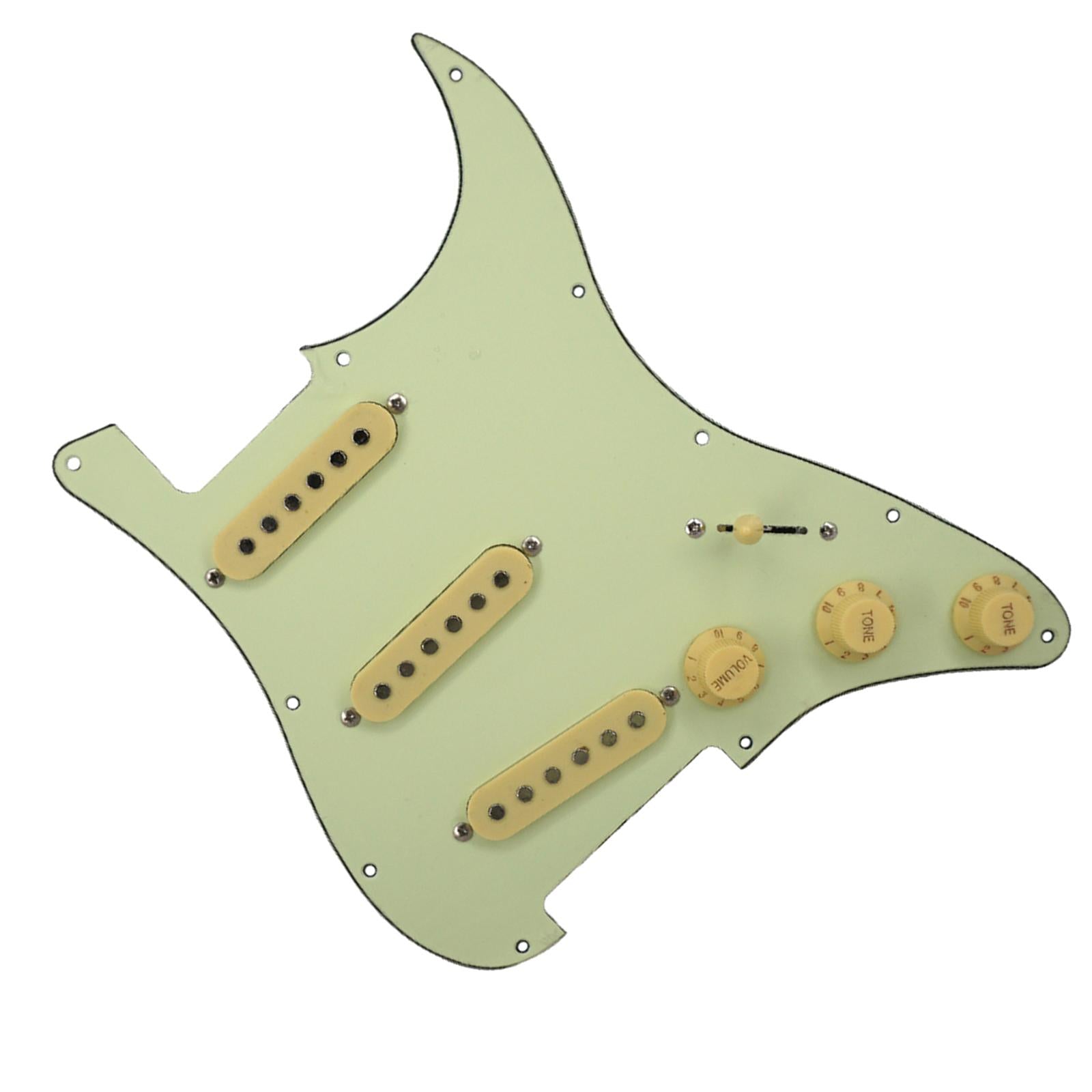 3 Ply SSS Guitar Loaded Pickguard Prewired Scratch Plate for ST Guitar