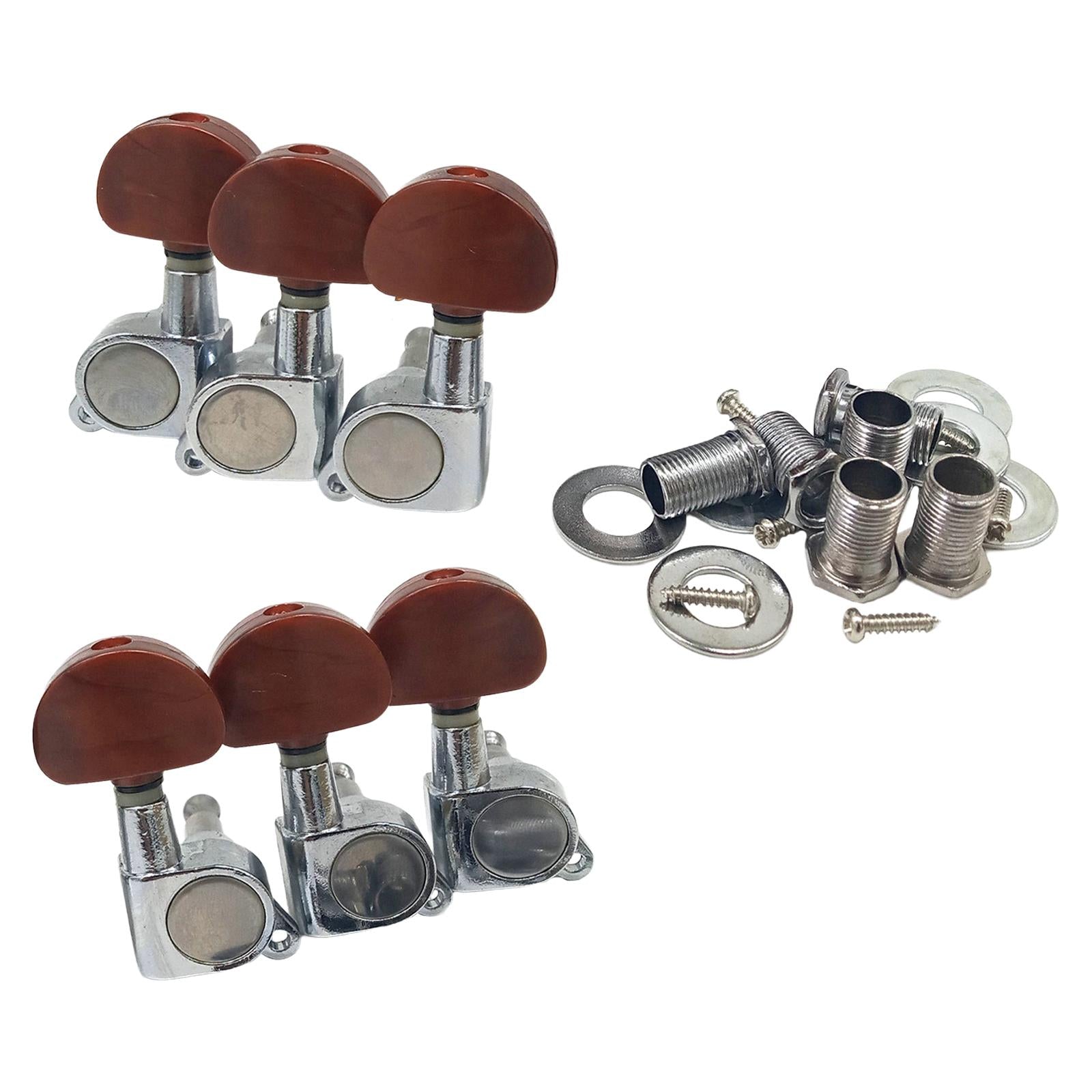6x Sealed Guitar Tuning Pegs Tuners Machine Heads 3R3L for Electric Guitar