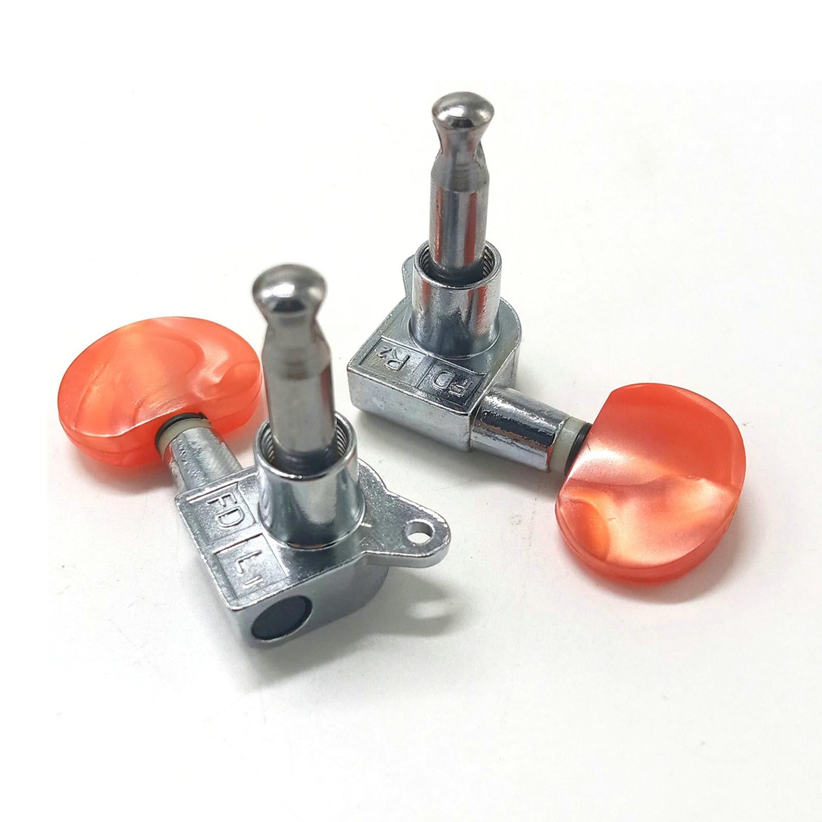 6x Zinc Alloy Guitar Tuning Peg Tuner for Acoustic Guitar Replacement Parts