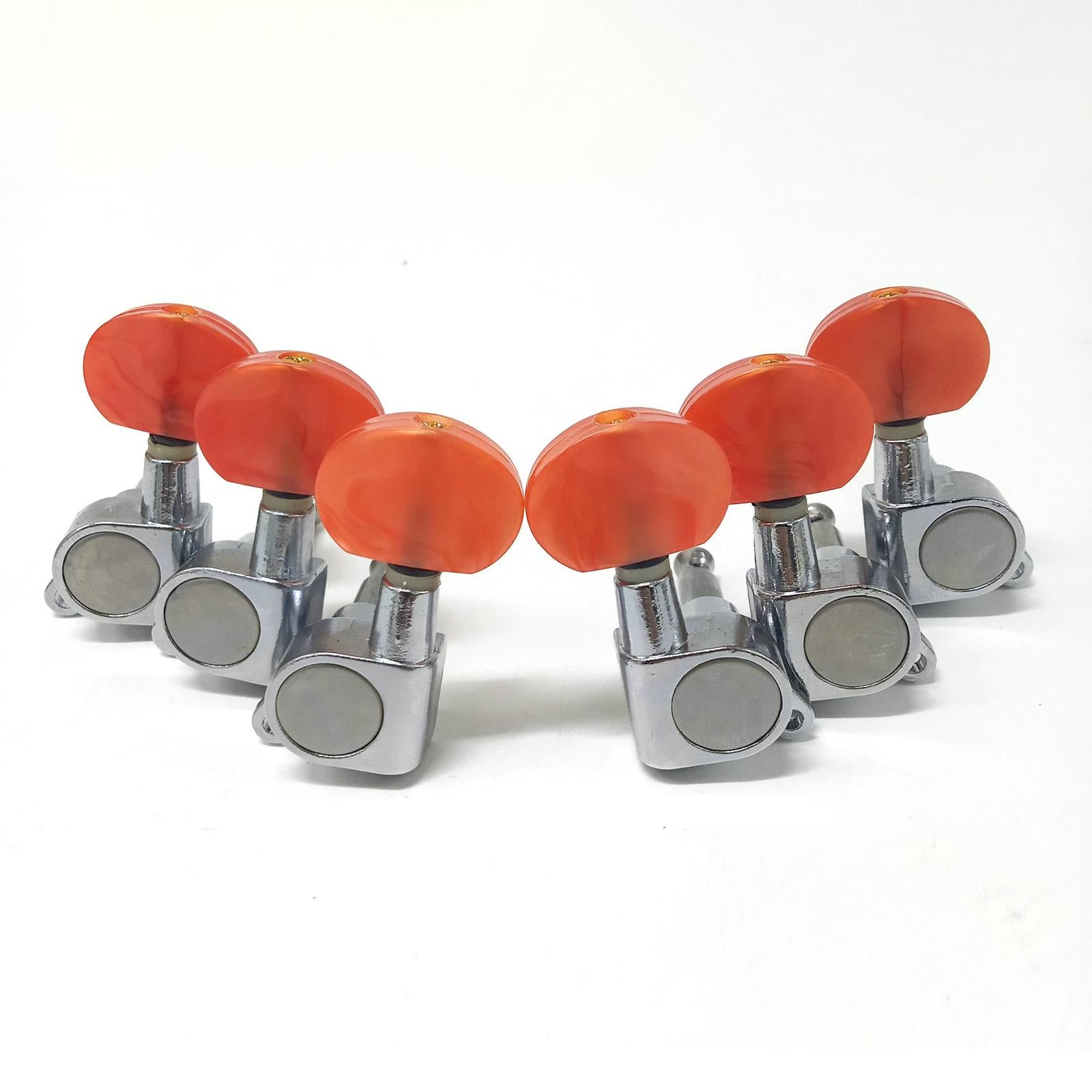6x Zinc Alloy Guitar Tuning Peg Tuner for Acoustic Guitar Replacement Parts