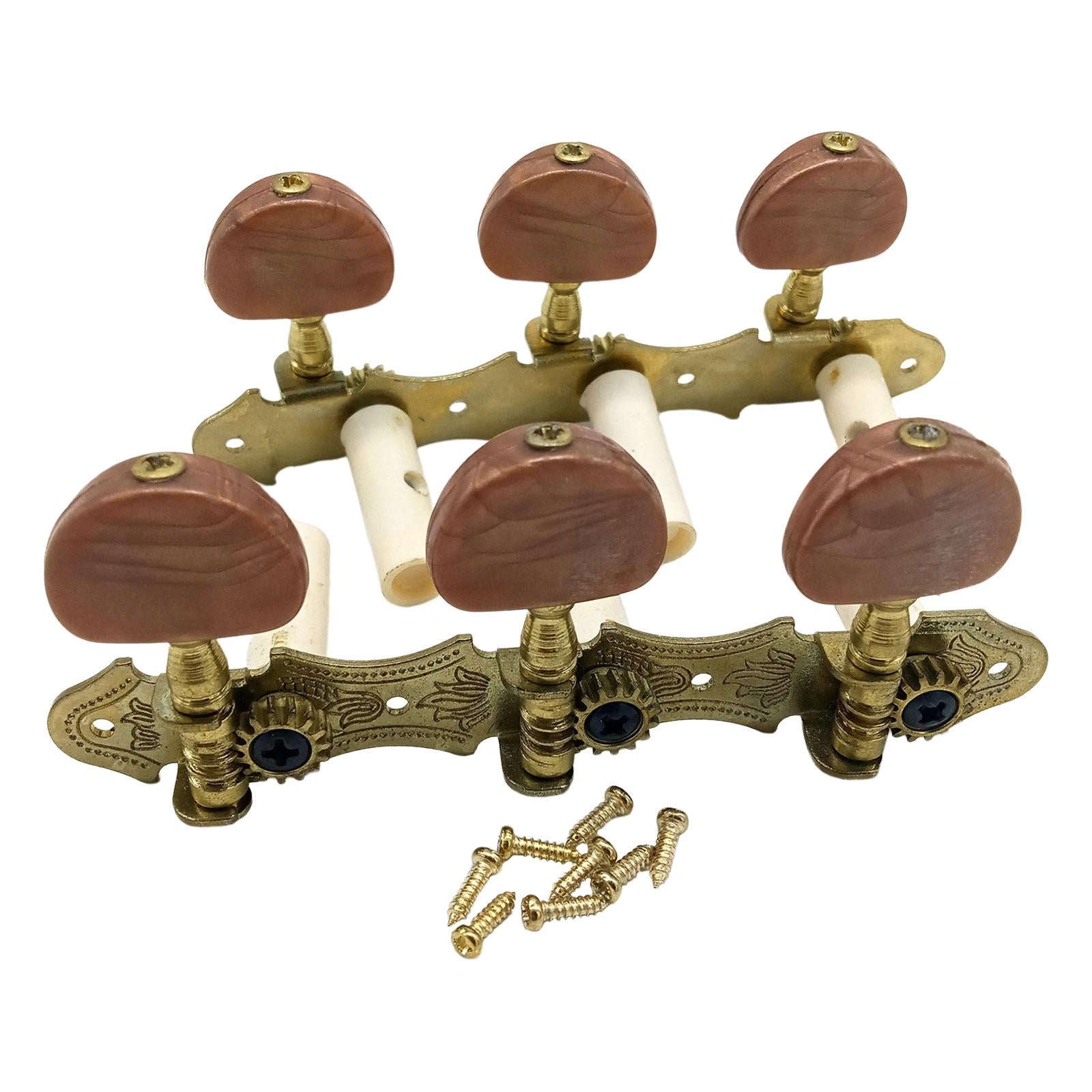 2 Pieces String Tuners Replace Part Premium Metal Machine Heads for Guitars