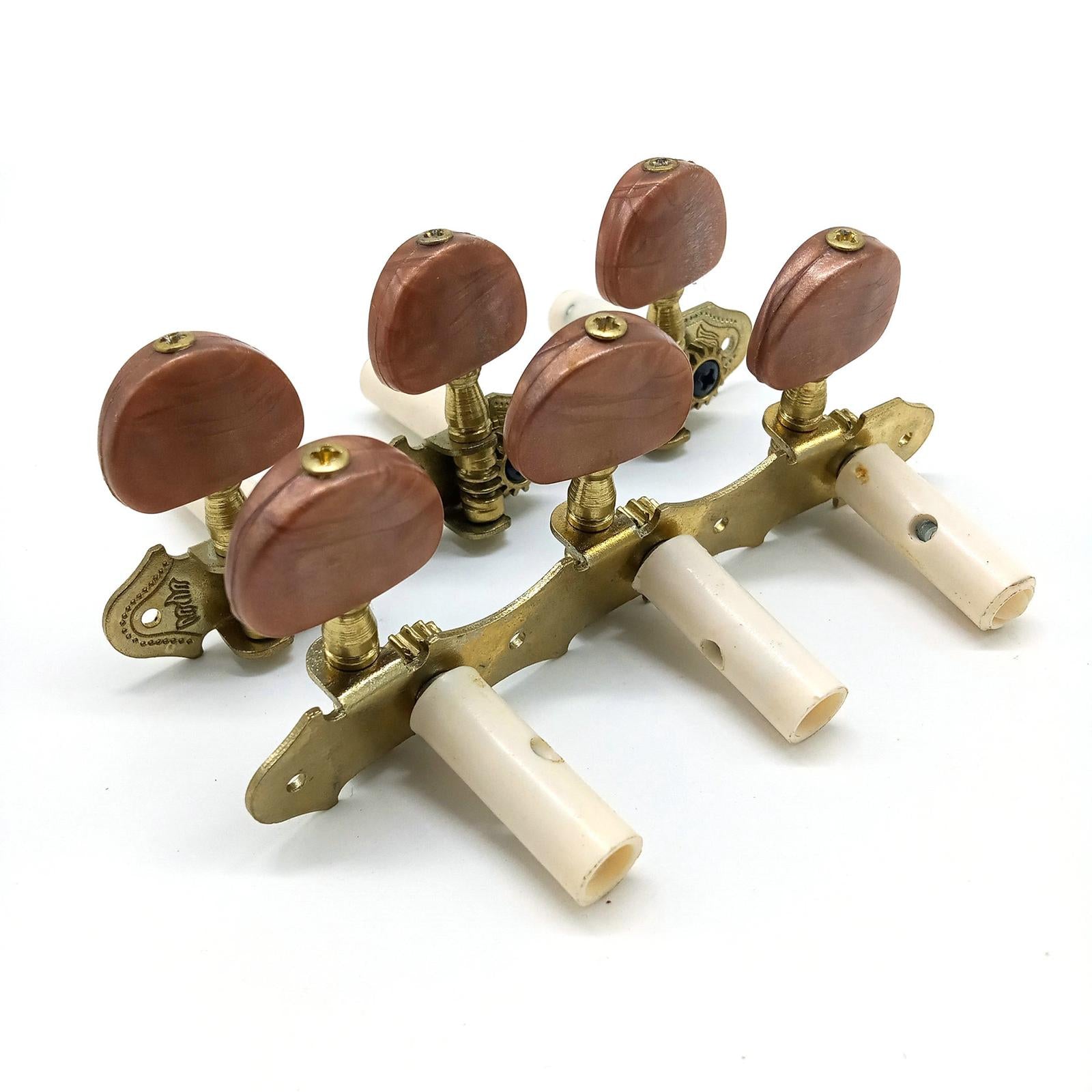 2 Pieces String Tuners Replace Part Premium Metal Machine Heads for Guitars