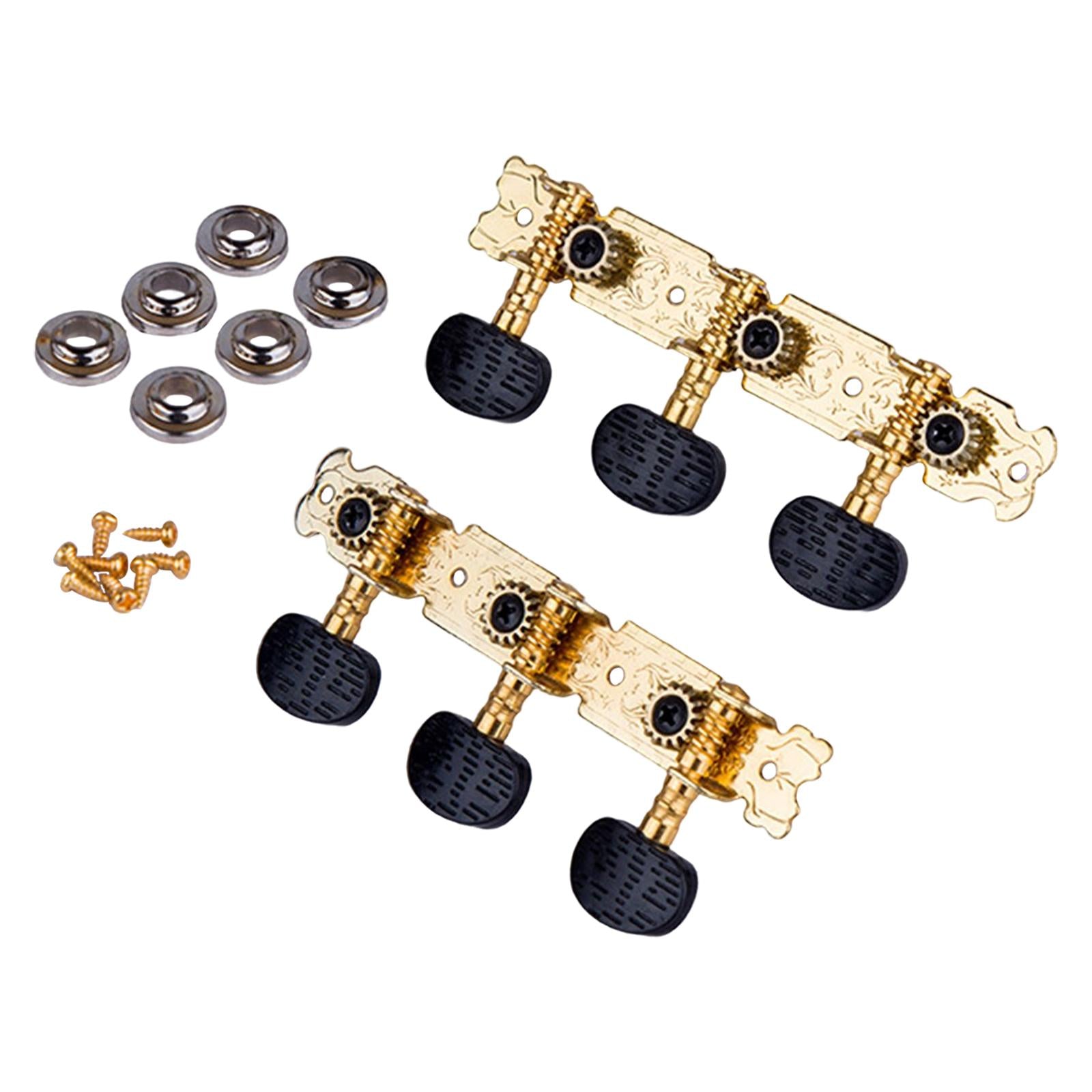 2Pcs Guitar Tuning Keys DIY Gold Replacement Parts Durable for Guitars Accs