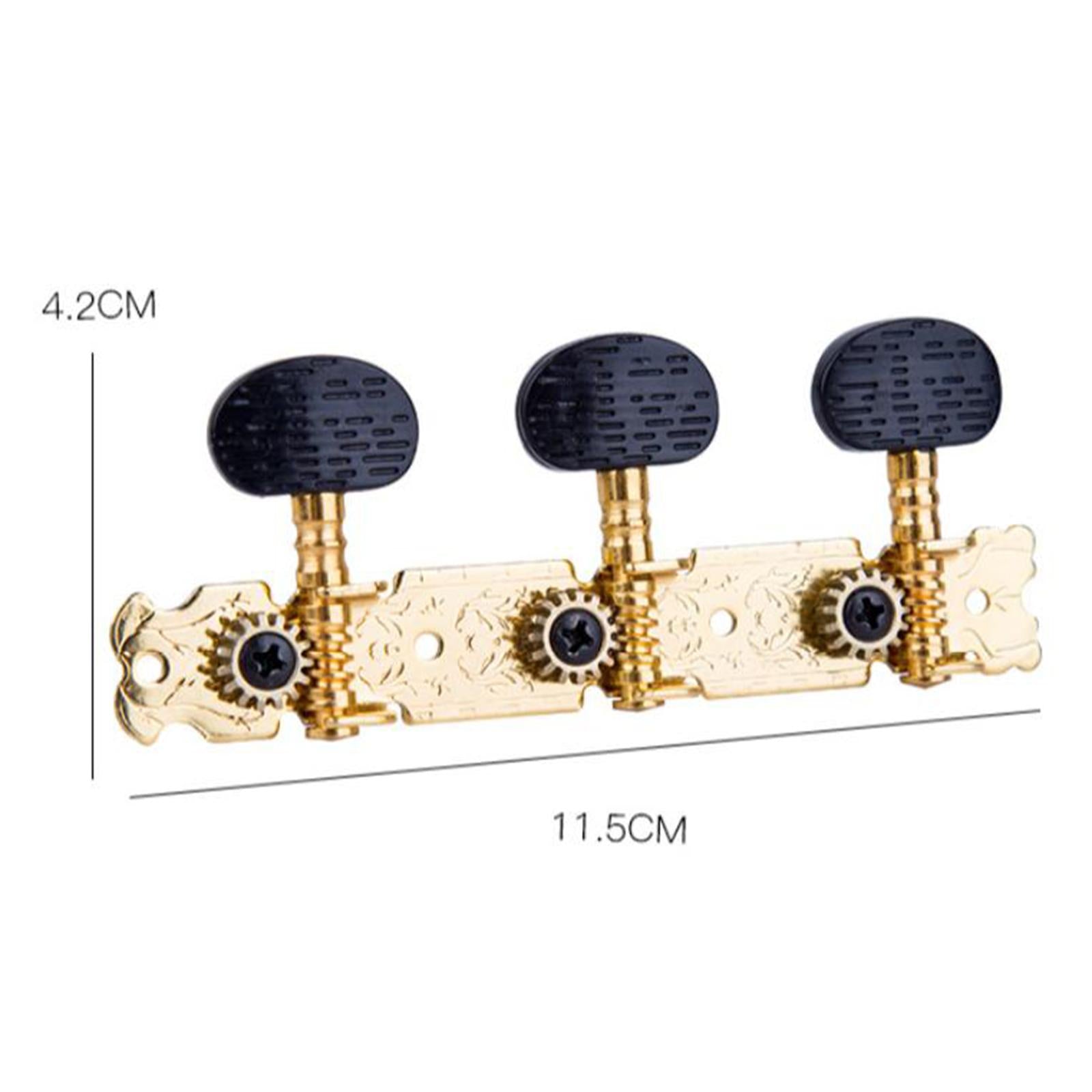 2Pcs Guitar Tuning Keys DIY Gold Replacement Parts Durable for Guitars Accs