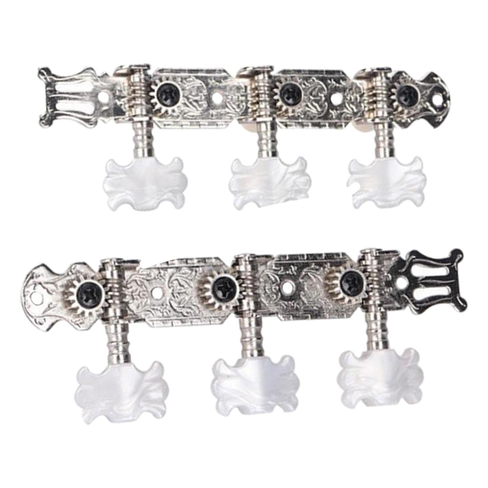 2Pcs Metal Machine Heads Tuners Keys for Acoustic Folk Guitar Spare Parts