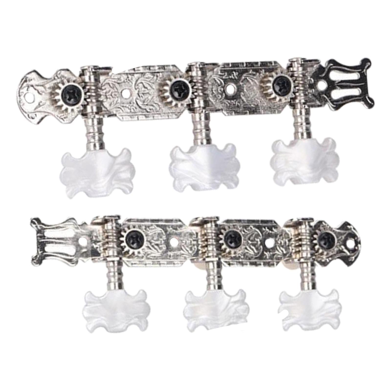 2Pcs Metal Machine Heads Tuners Keys for Acoustic Folk Guitar Spare Parts