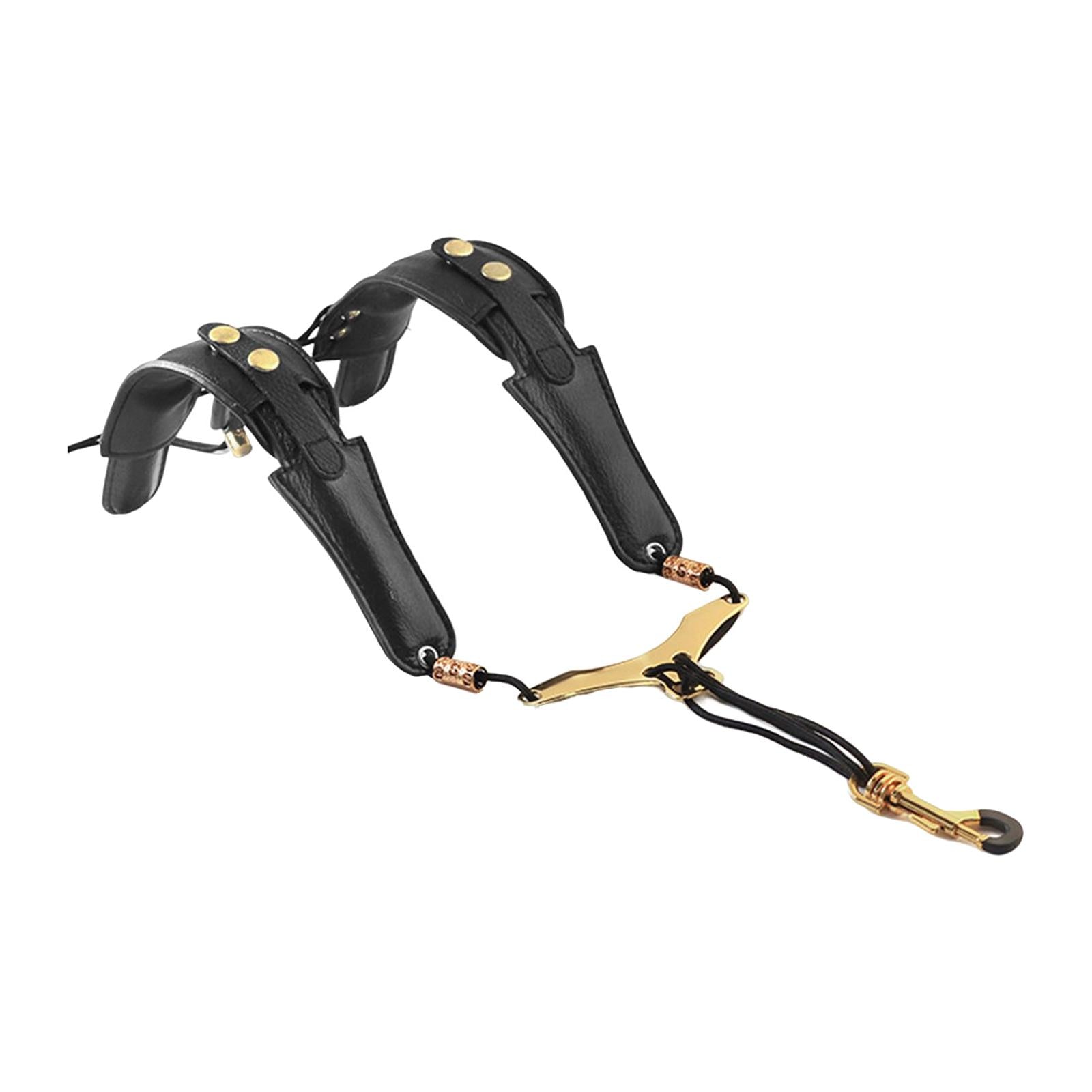 PU Leather Saxophone Shoulder Strap for Tenor Alto sax Neck Strap Clarinet