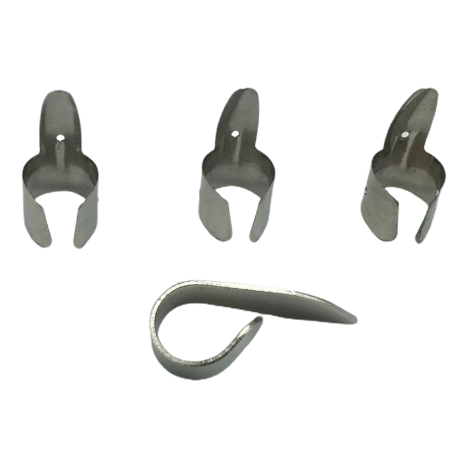 4x Durable Guitar Pick Plectrums Stainless Steel Bulk for Guitar Beginners