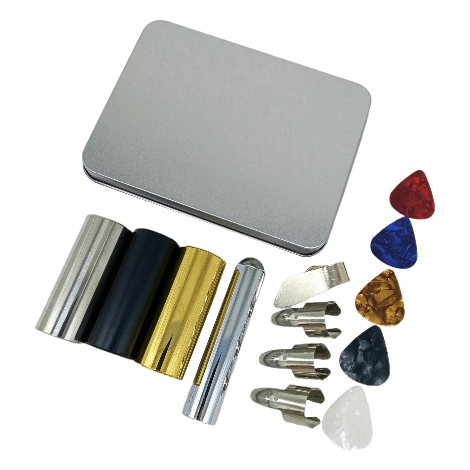 14x Guitar Slide Stainless Steel Slide Bar for Electric Guitar Accessories