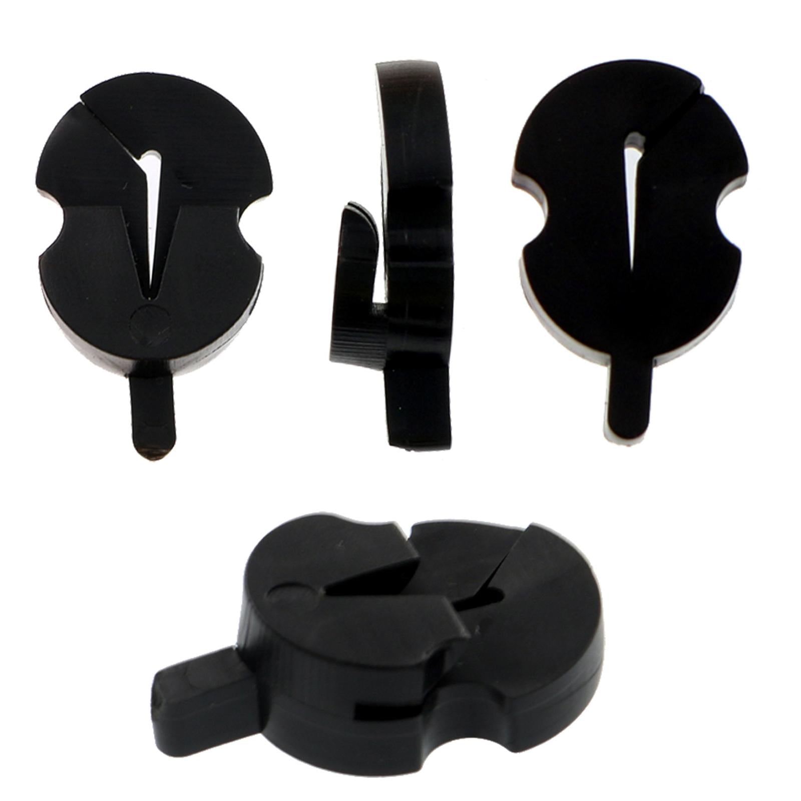 Soft Rubber Violin Strings Dampener Silence for 4/4 Size Violin Accessory Black